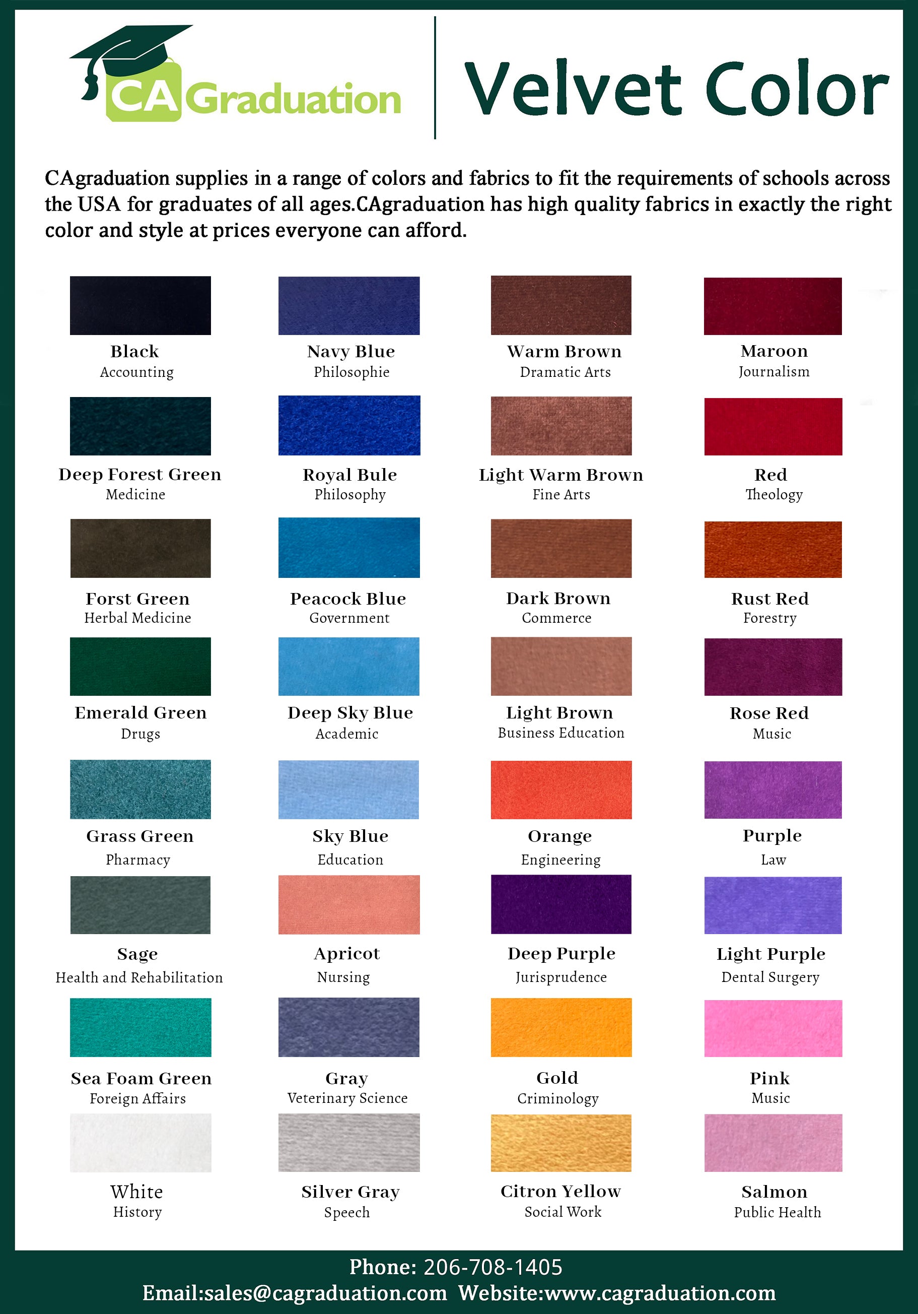 Customized Deluxe Doctoral Hood-CA graduation