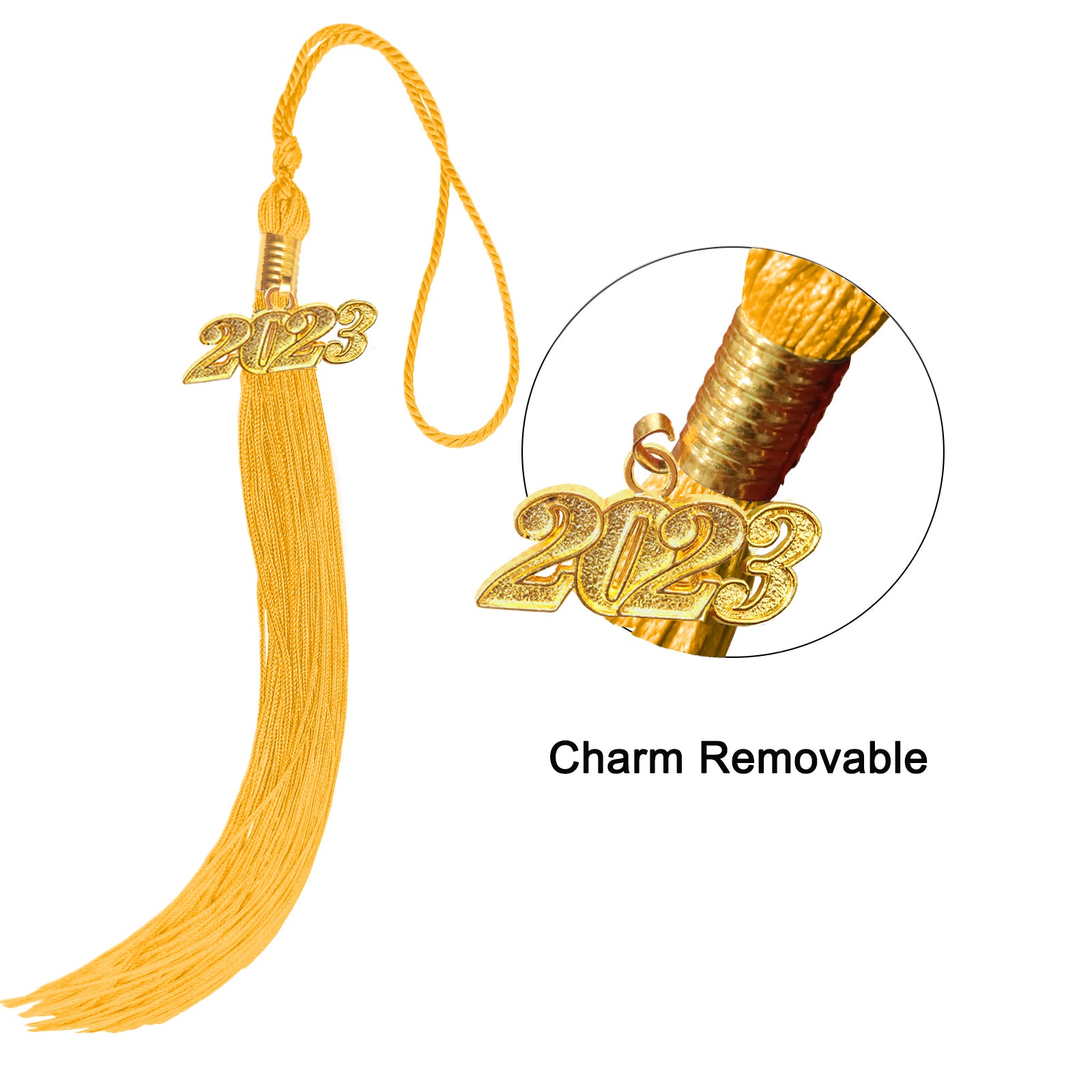 Matte Graduation Cap with Tassel Charm 2023 | 2024 for Middle & High School | Bachelor & Master Degree-CA graduation