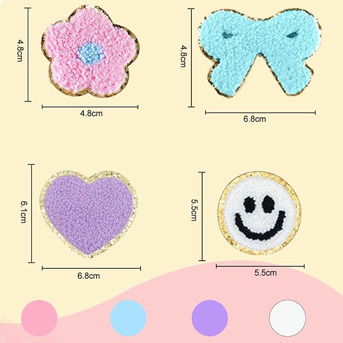 Chenille Letter Patches Self Adhesive Stickers for Graduation DIY– 136 Pcs-CA graduation