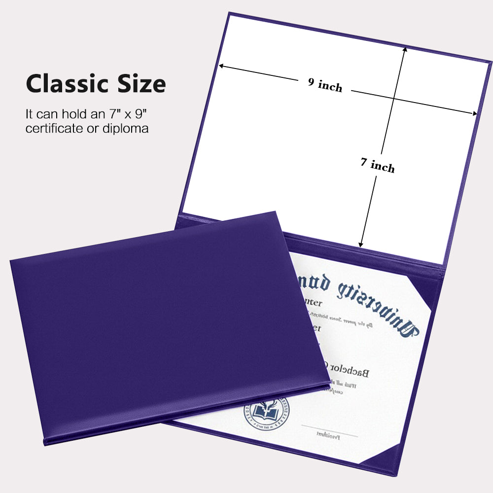Diploma Cover for Certificate or Documents 7" x 9" (Tent Style)