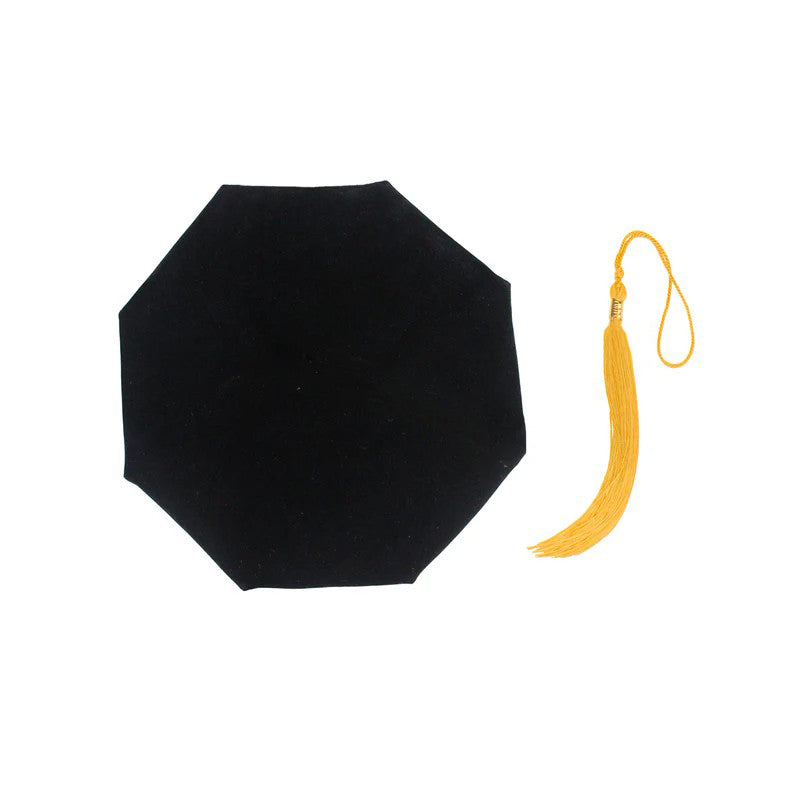 Deluxe Doctoral Graduation Tam with Tassels in Various Colors and Styles (4/6/8 Sided)-CA graduation