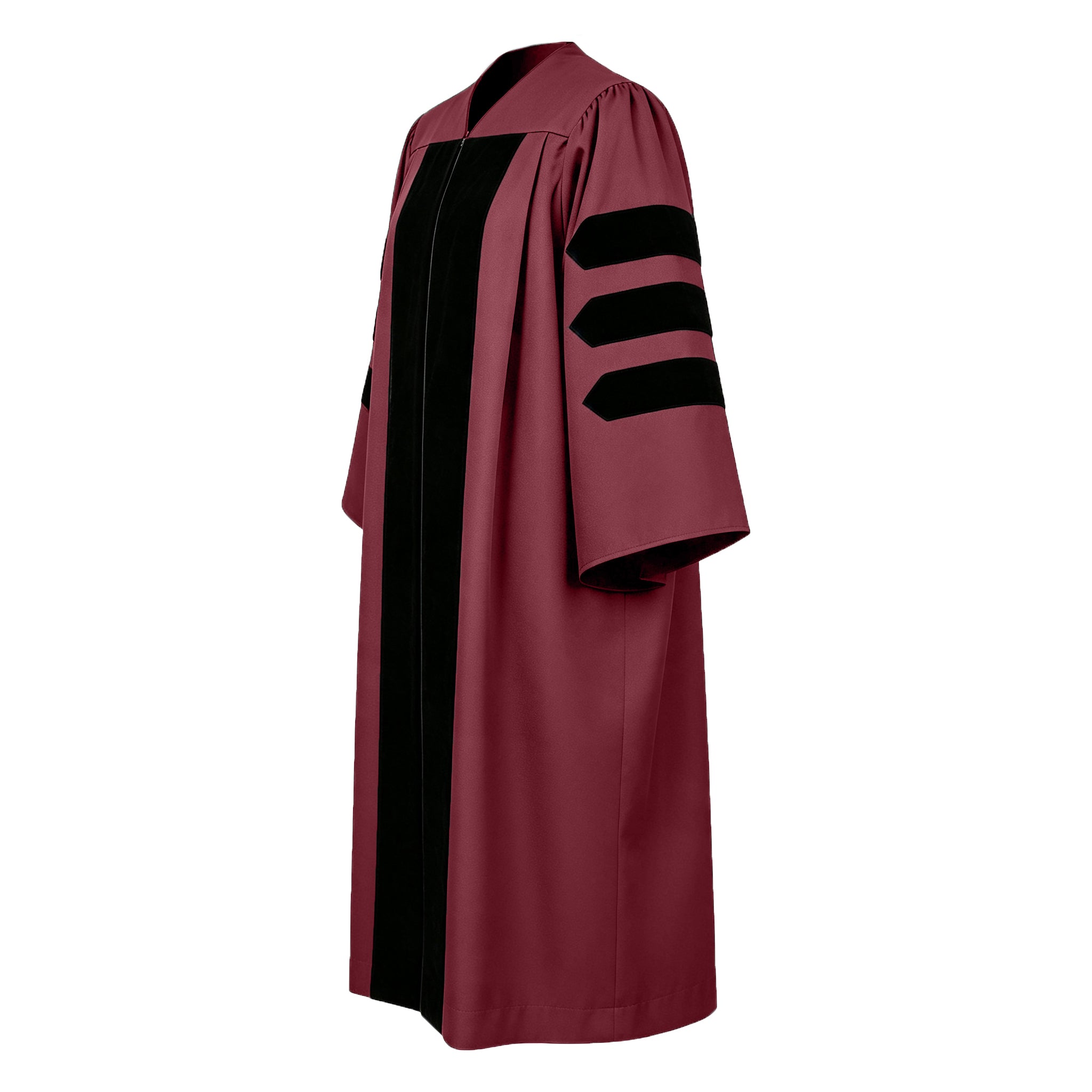 Doctoral Graduation Gown for Economics / PHD Gown with Black Velvet Front Panel-CA graduation