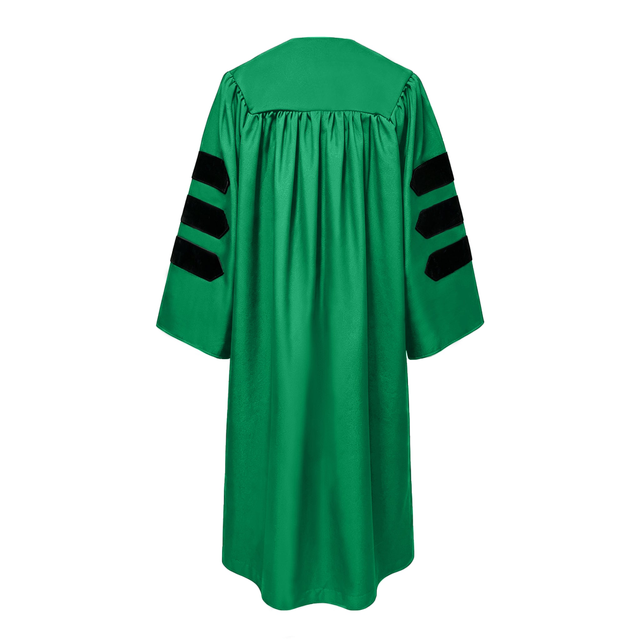 Doctoral Graduation Gown for Economics / PHD Gown with Black Velvet Front Panel-CA graduation