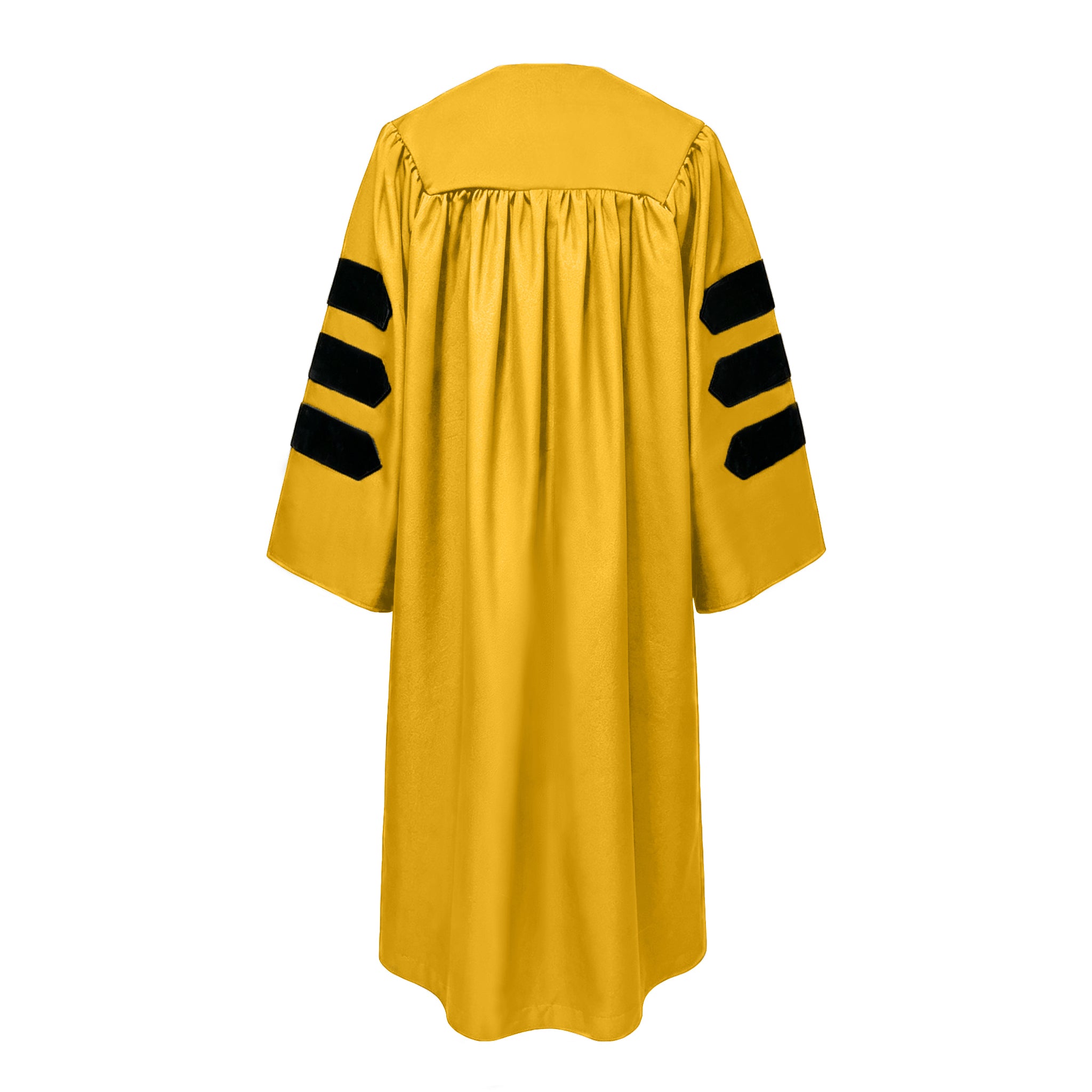 Doctoral Graduation Gown for Economics / PHD Gown with Black Velvet Front Panel-CA graduation