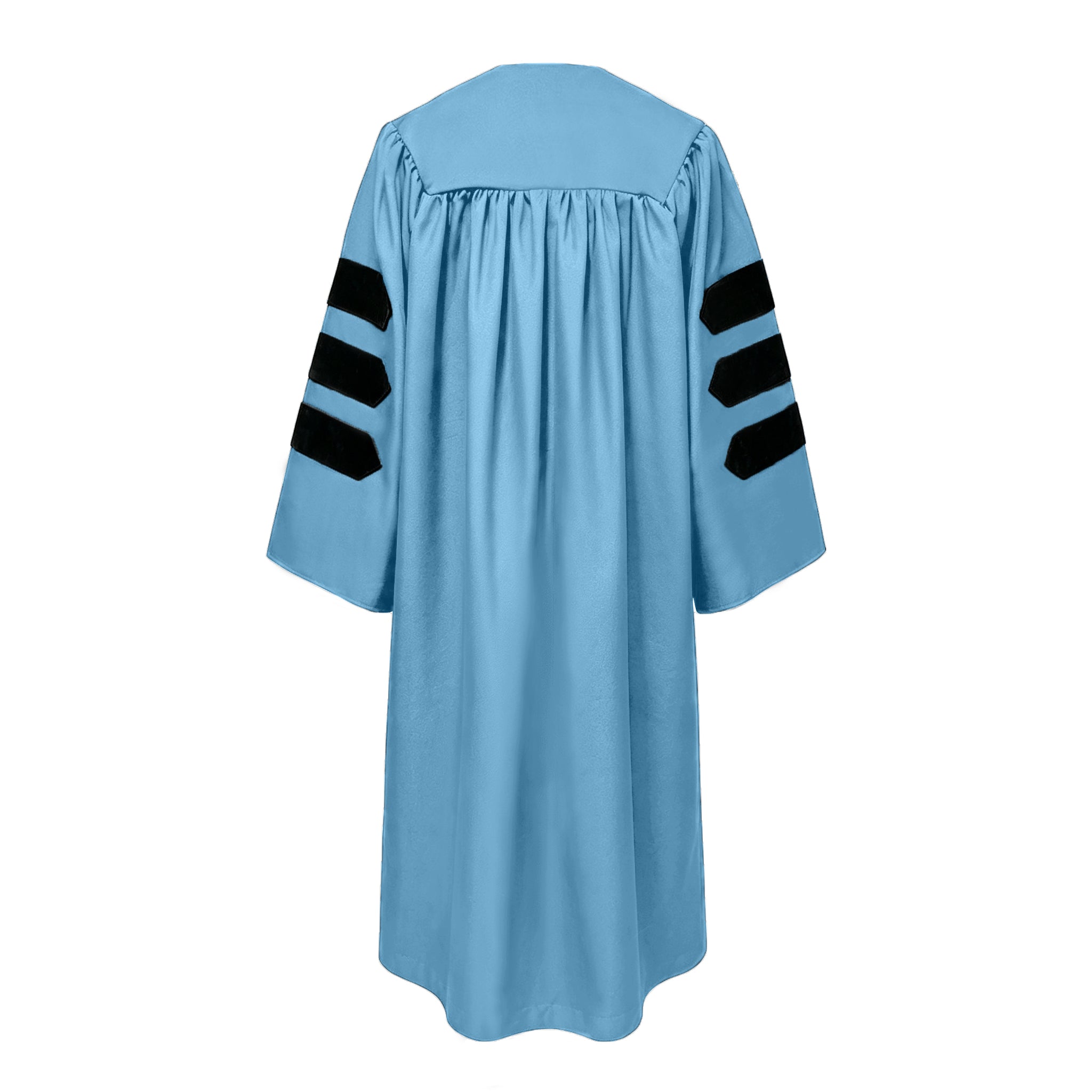 Doctoral Graduation Gown for Economics / PHD Gown with Black Velvet Front Panel-CA graduation