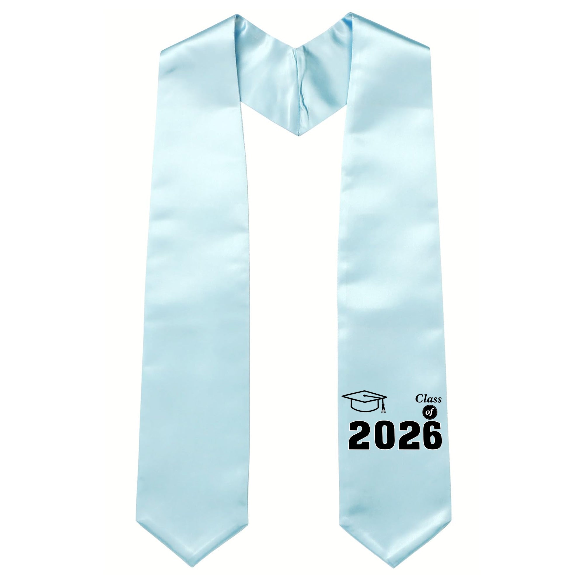 Unisex Adult Printed Graduation Stole 60'', Class of 2026 Graduation Stole-CA graduation