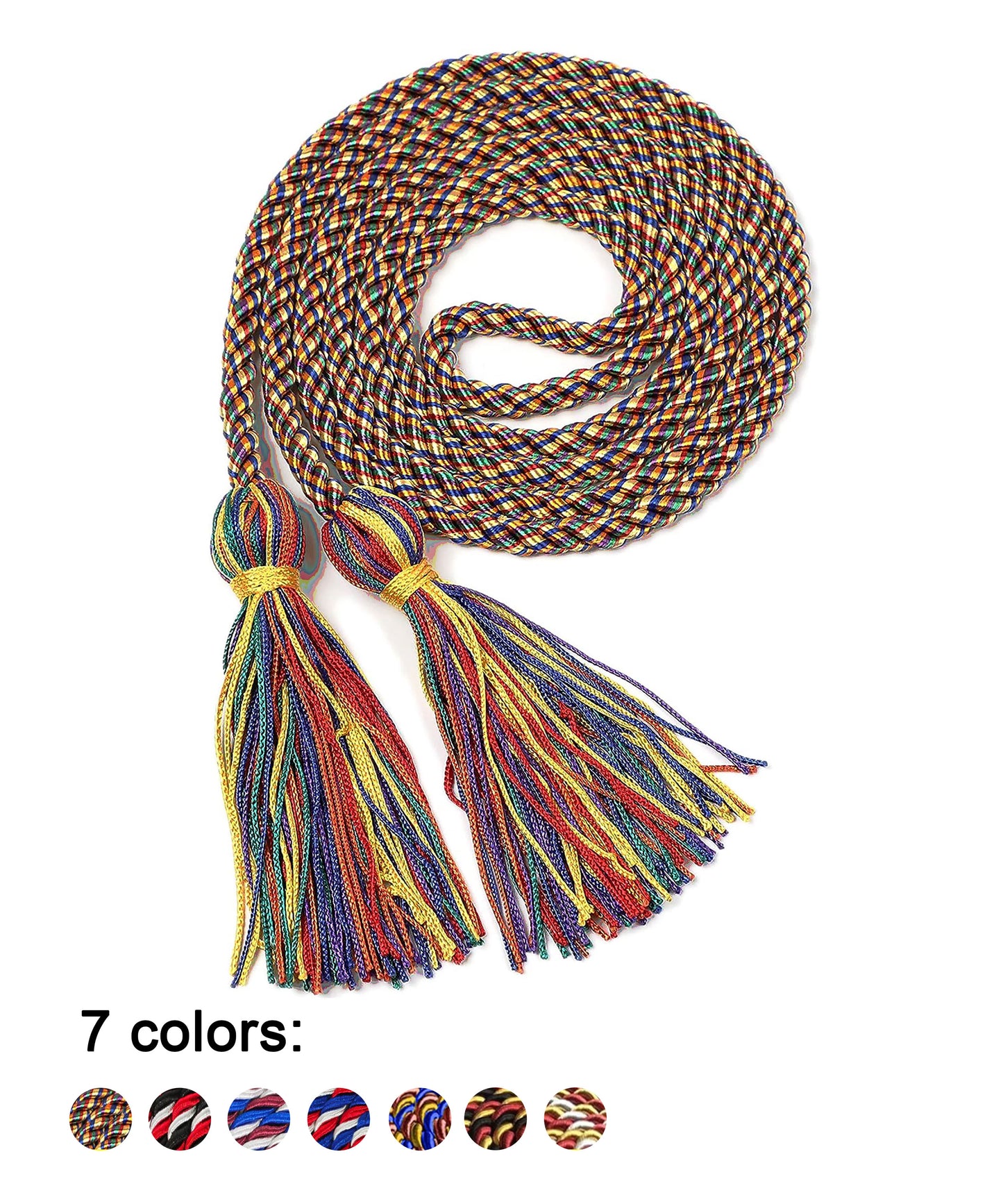 Graduation Honor Cord Three Color Mixed 68”-CA graduation