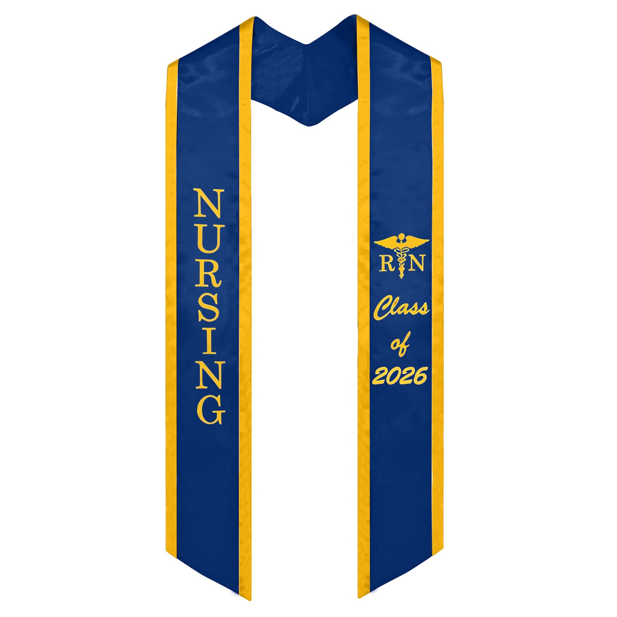 Unisex Adult Nursing Graduation Stoles Class of 2026 Sashes with Medical Logo-CA graduation