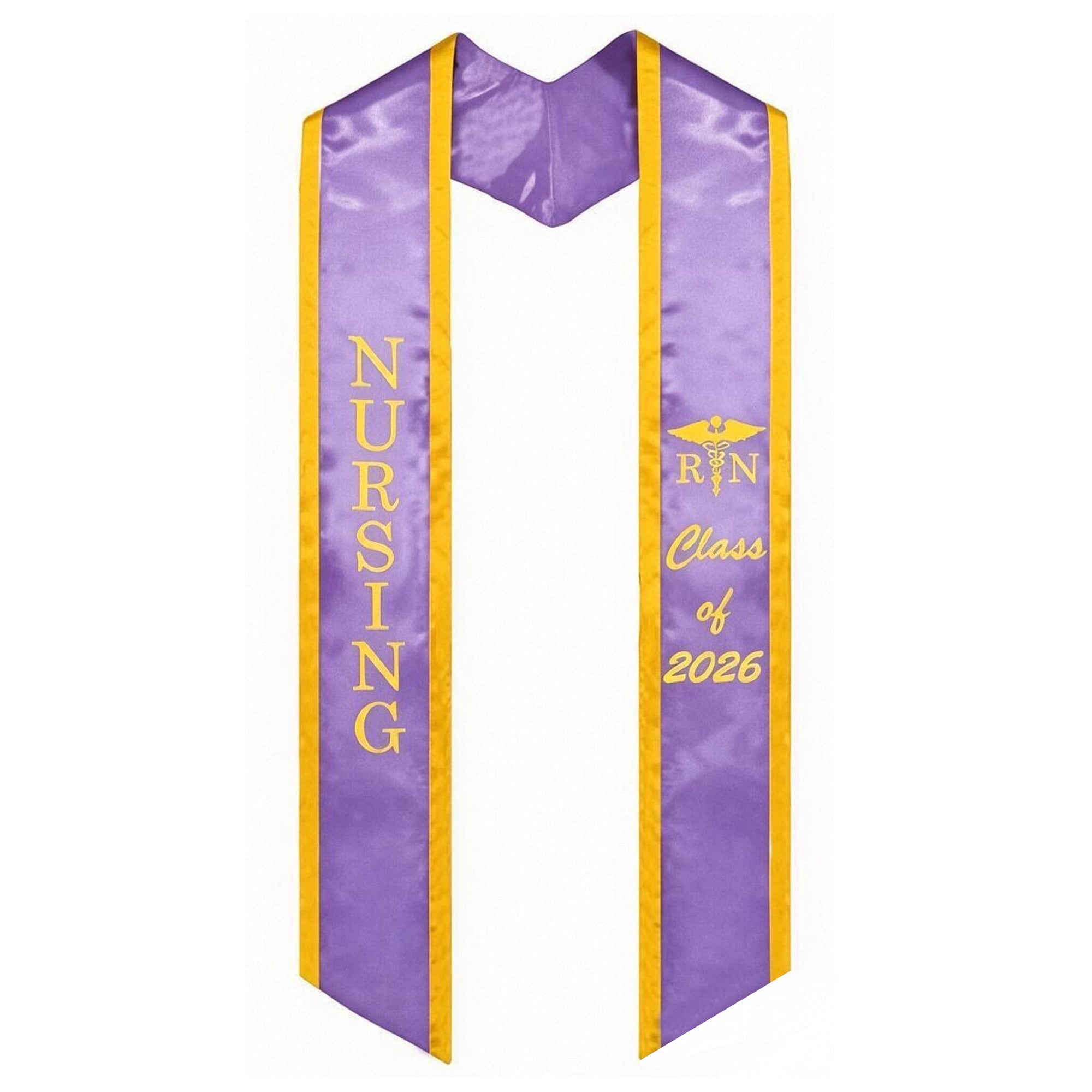 Unisex Adult Nursing Graduation Stoles Class of 2026 Sashes with Medical Logo-CA graduation