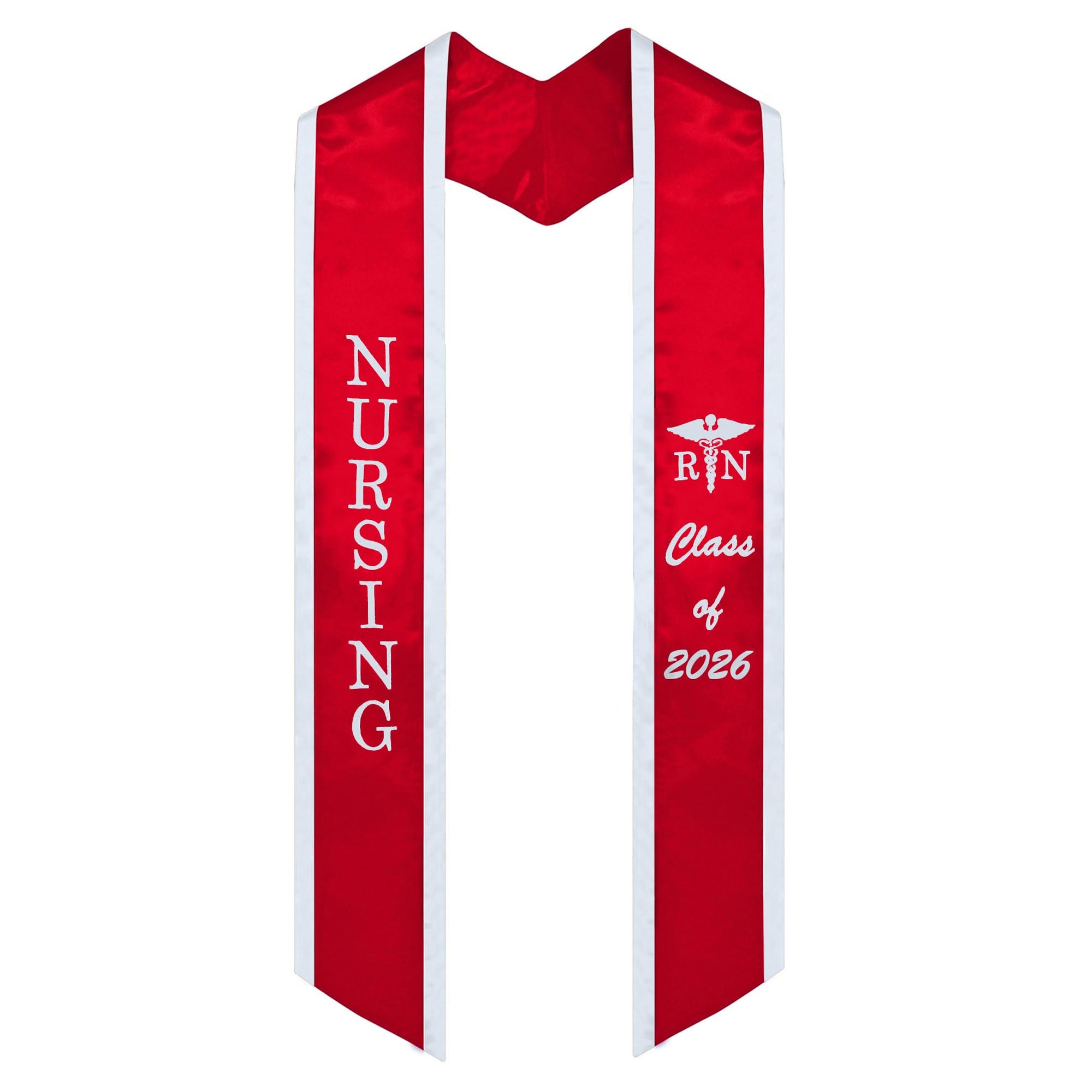 Unisex Adult Nursing Graduation Stoles Class of 2026 Sashes with Medical Logo-CA graduation