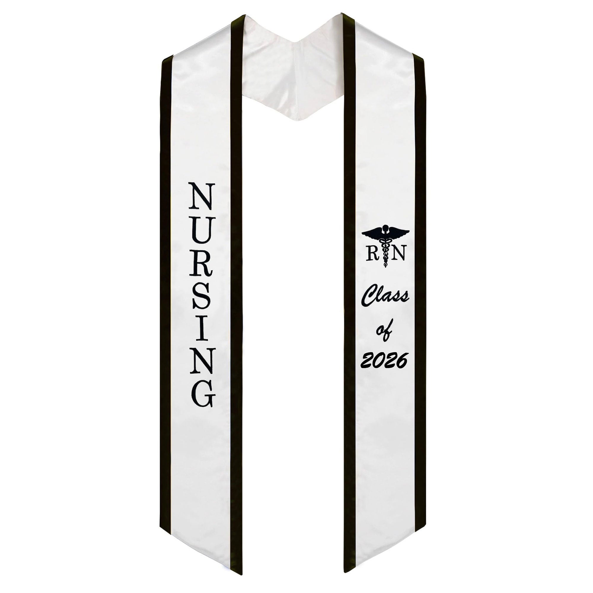 Unisex Adult Nursing Graduation Stoles Class of 2026 Sashes with Medical Logo-CA graduation