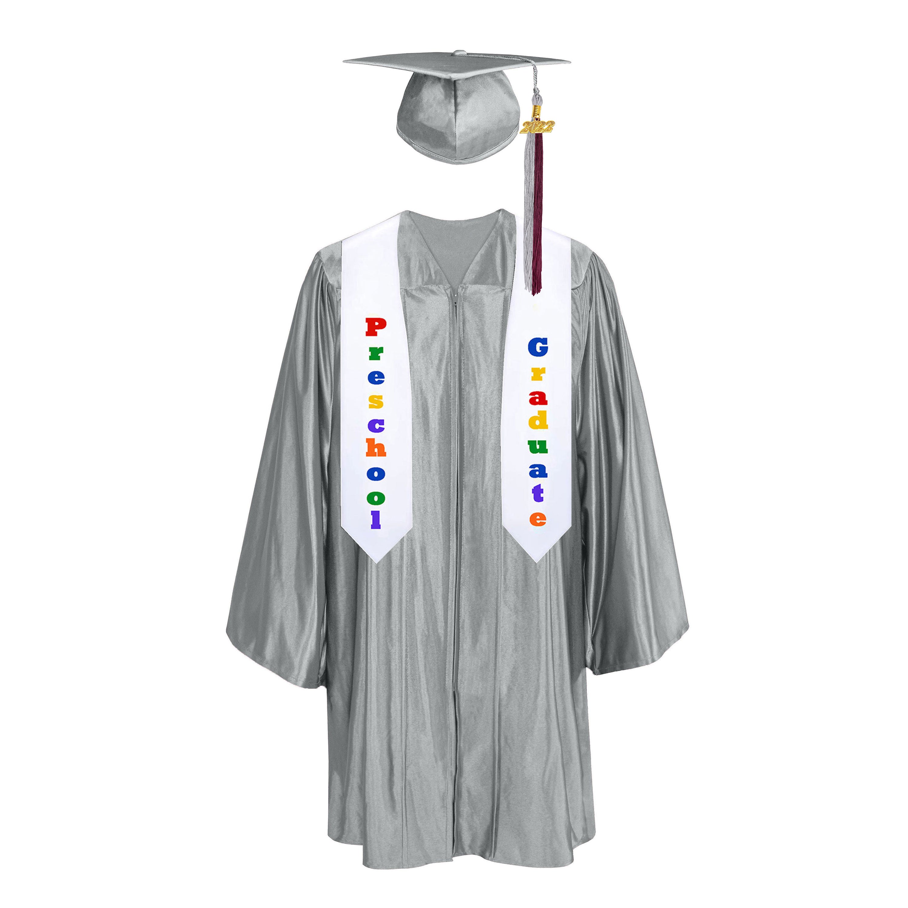 Preschool Kids Graduation Gowns Kindergarten Graduation Uniform Gowns And Caps with Colorful tassels-CA graduation