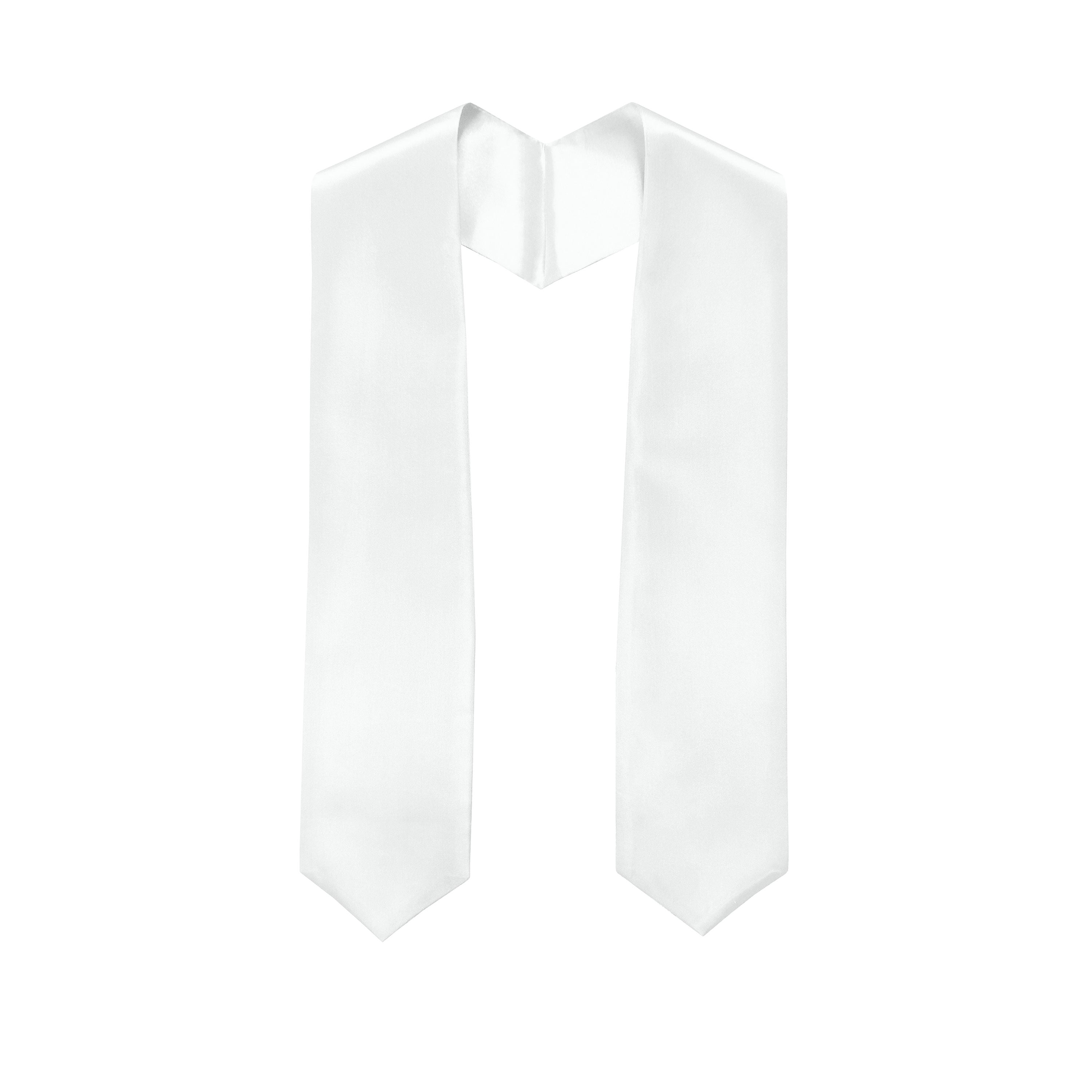 Plain Graduation Stole 50" Length Shiny Kindergarten Graduation Cap, Gown, Stole & Diploma Package-CA graduation