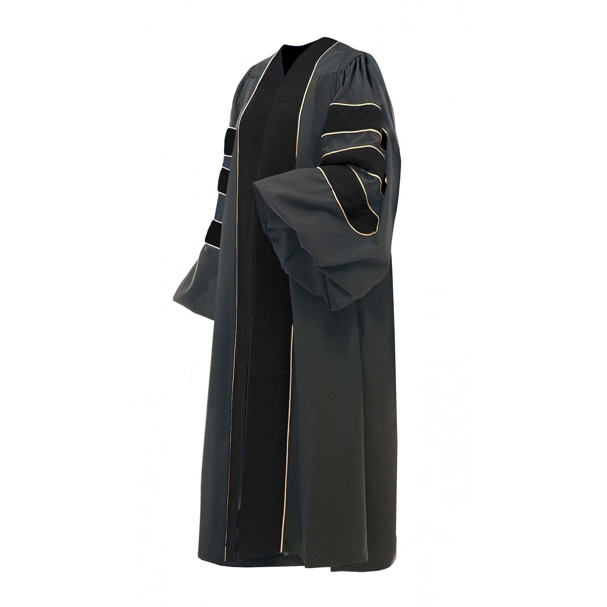 Deluxe Doctoral Deluxe Doctoral Regalia for Professor or Faculty with Gold