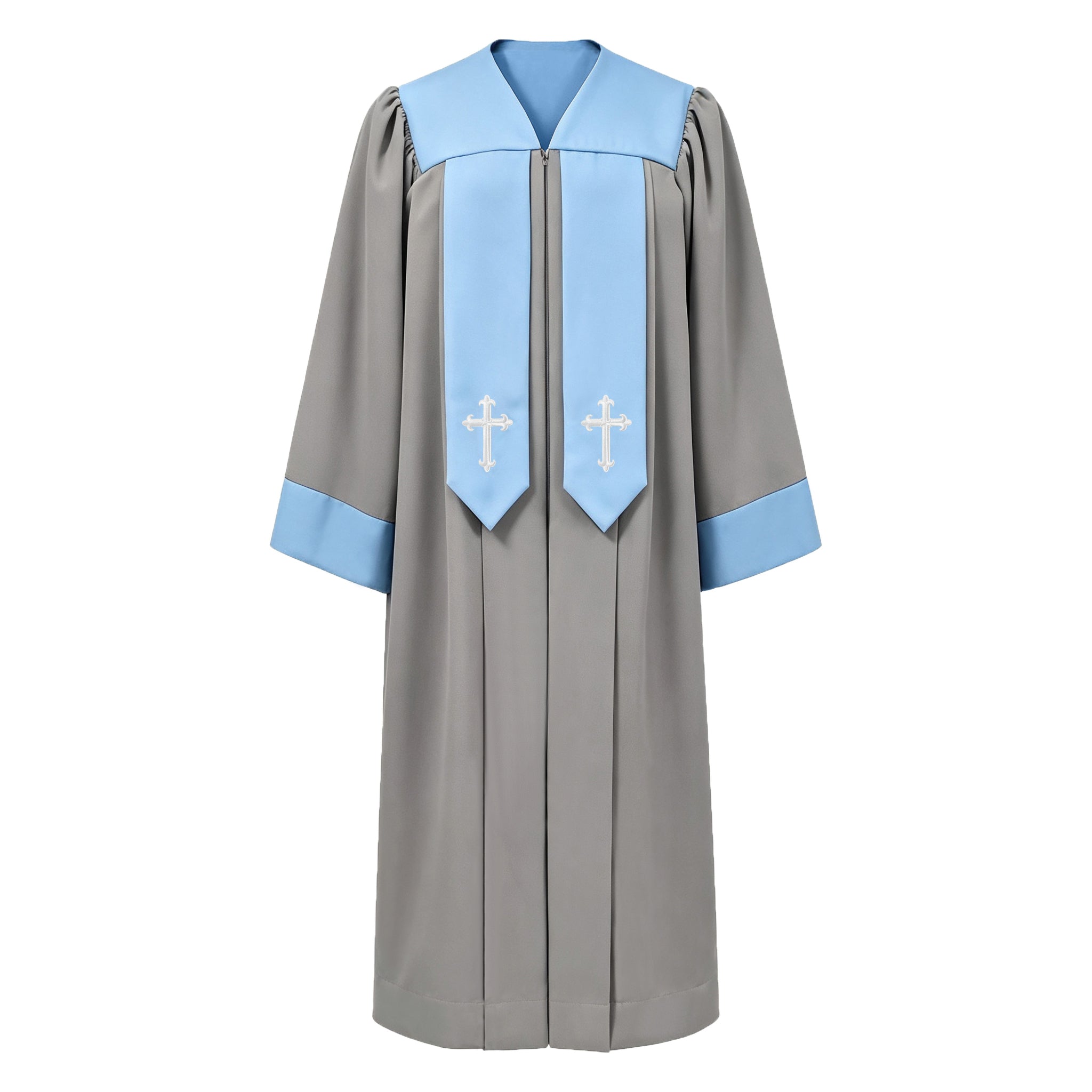 Custom Luxury Embroidered Clergy Robe for Pastors-CA graduation