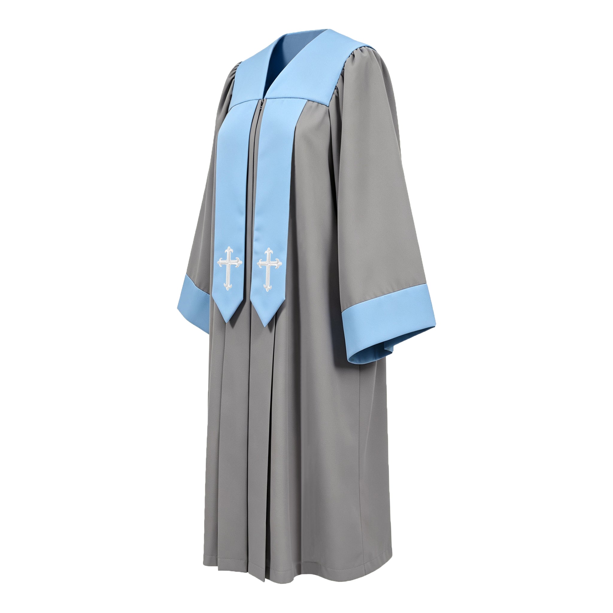 Custom Luxury Embroidered Clergy Robe for Pastors-CA graduation