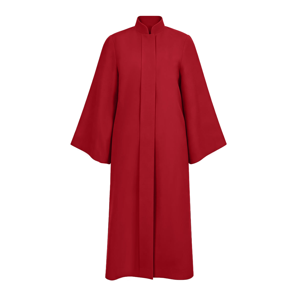 Custom Red Choir Robe with Stand Collar, Long Sleeve Choral Gown for Church Choir, Graduation & Performance-CA graduation