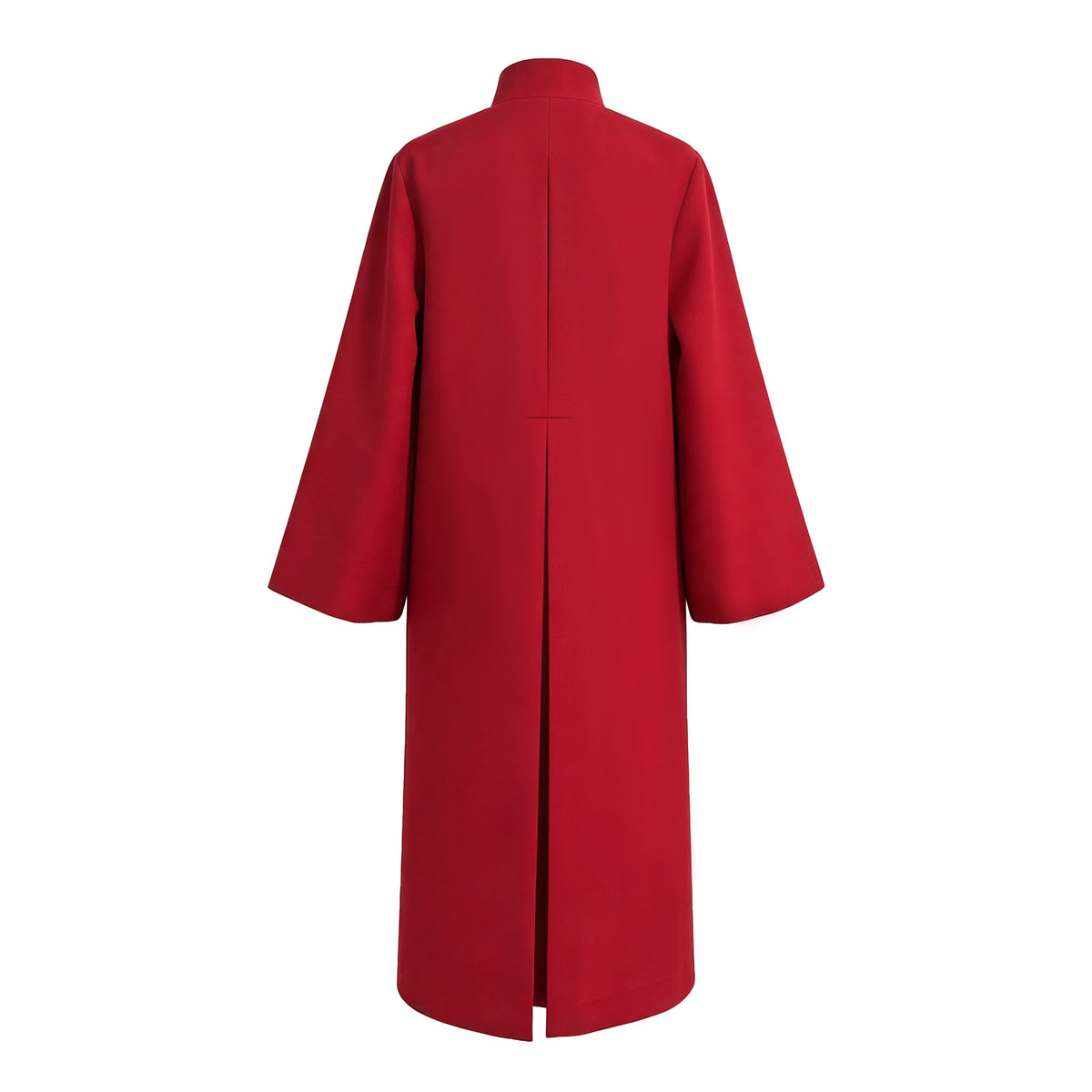 Custom Red Choir Robe with Stand Collar, Long Sleeve Choral Gown for Church Choir, Graduation & Performance-CA graduation