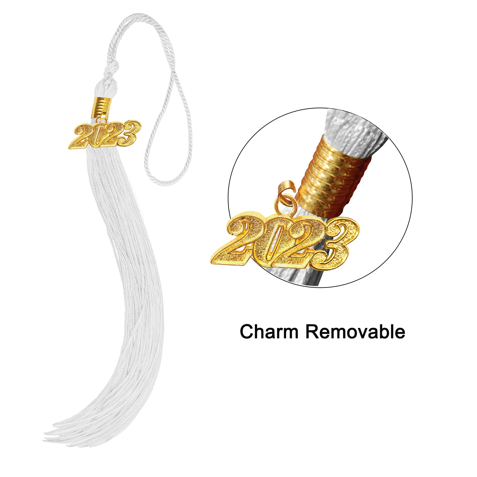 Matte Graduation Cap with Tassel Charm 2023 | 2024 for Middle & High School | Bachelor & Master Degree-CA graduation