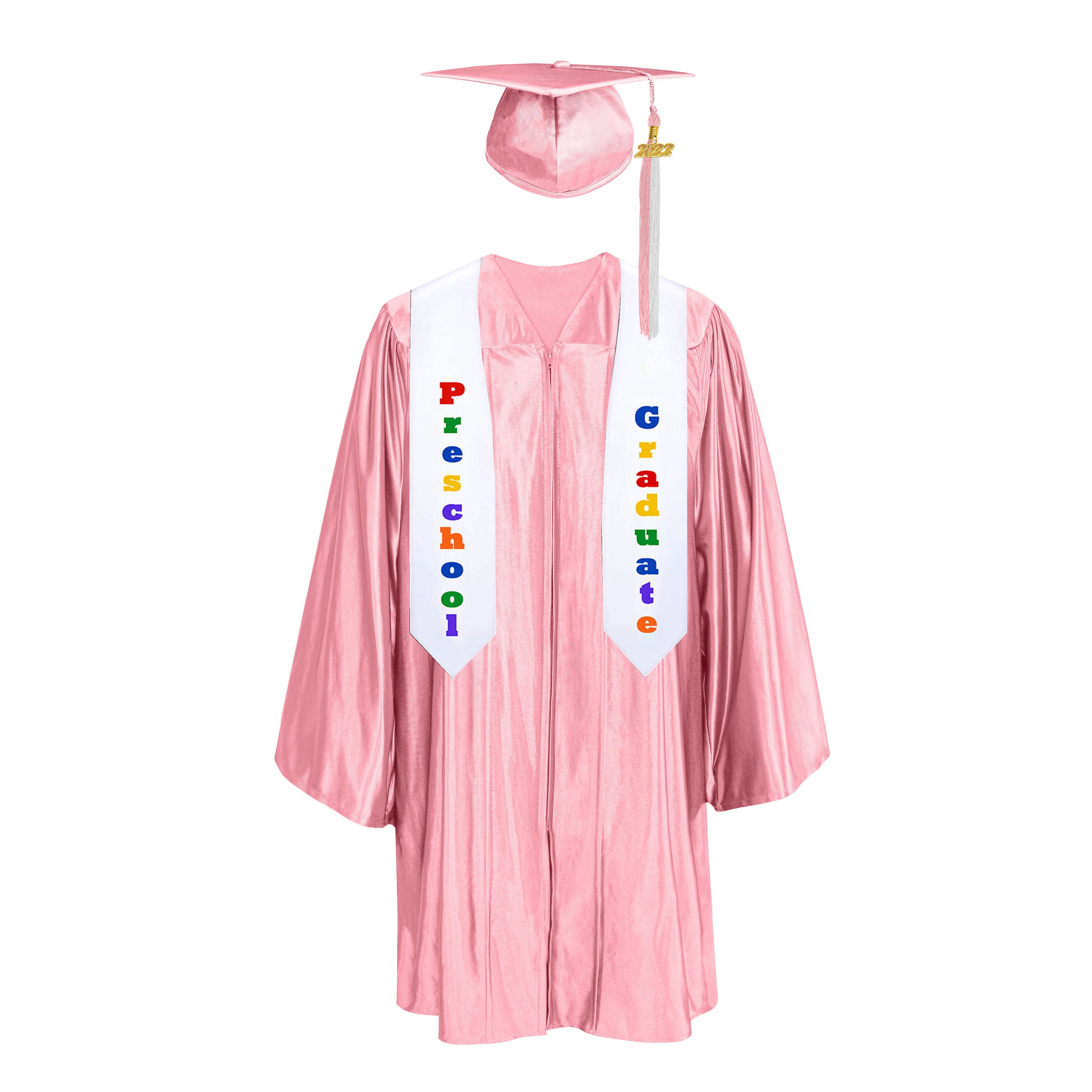 Preschool Kids Graduation Gowns Kindergarten Graduation Uniform Gowns And Caps with Colorful tassels-CA graduation