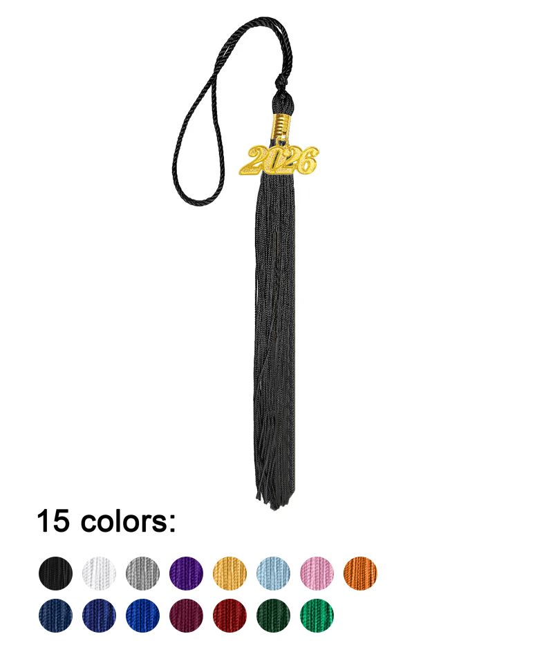 Graduation Tassel Charm 2025 2026 Single Color-CA graduation