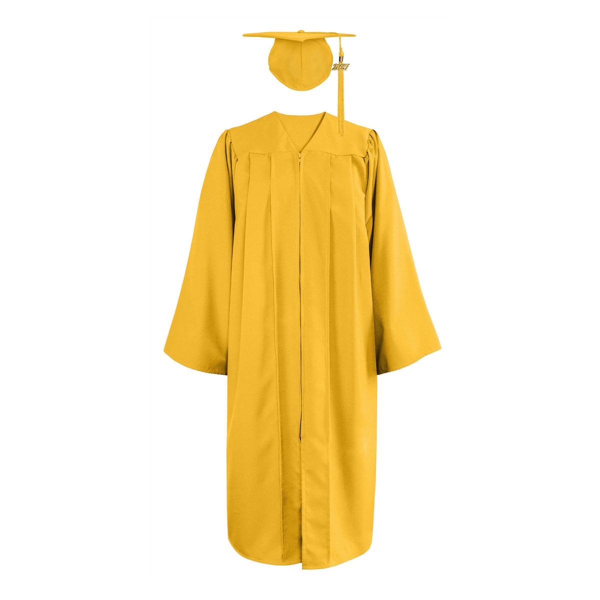 Matte Graduation Gown & Cap with Tassel Charm 2023|2024 for Middle & High School | Bachelor Degree-CA graduation