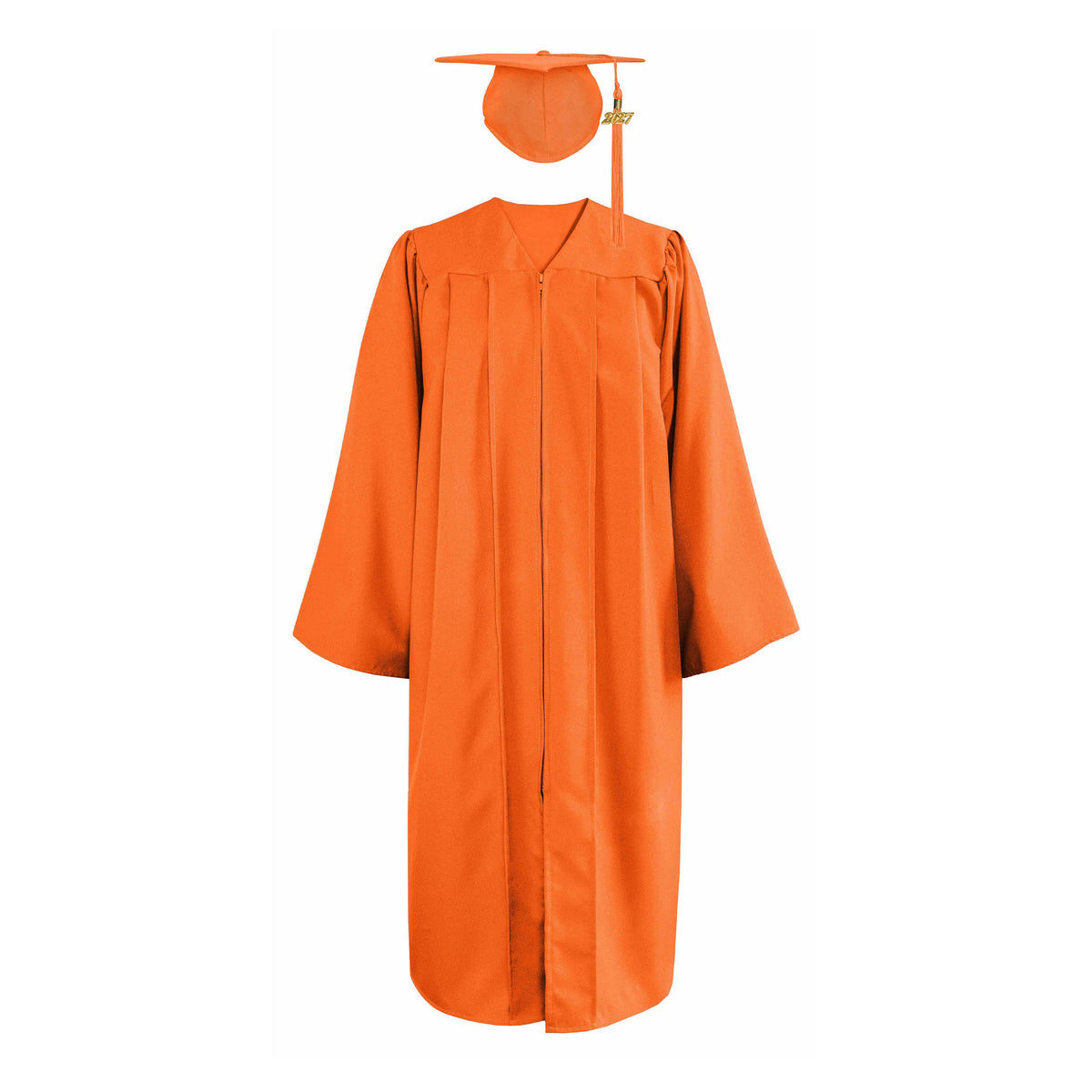 Matte Graduation Gown & Cap with Tassel Charm 2023|2024 for Middle & High School | Bachelor Degree-CA graduation
