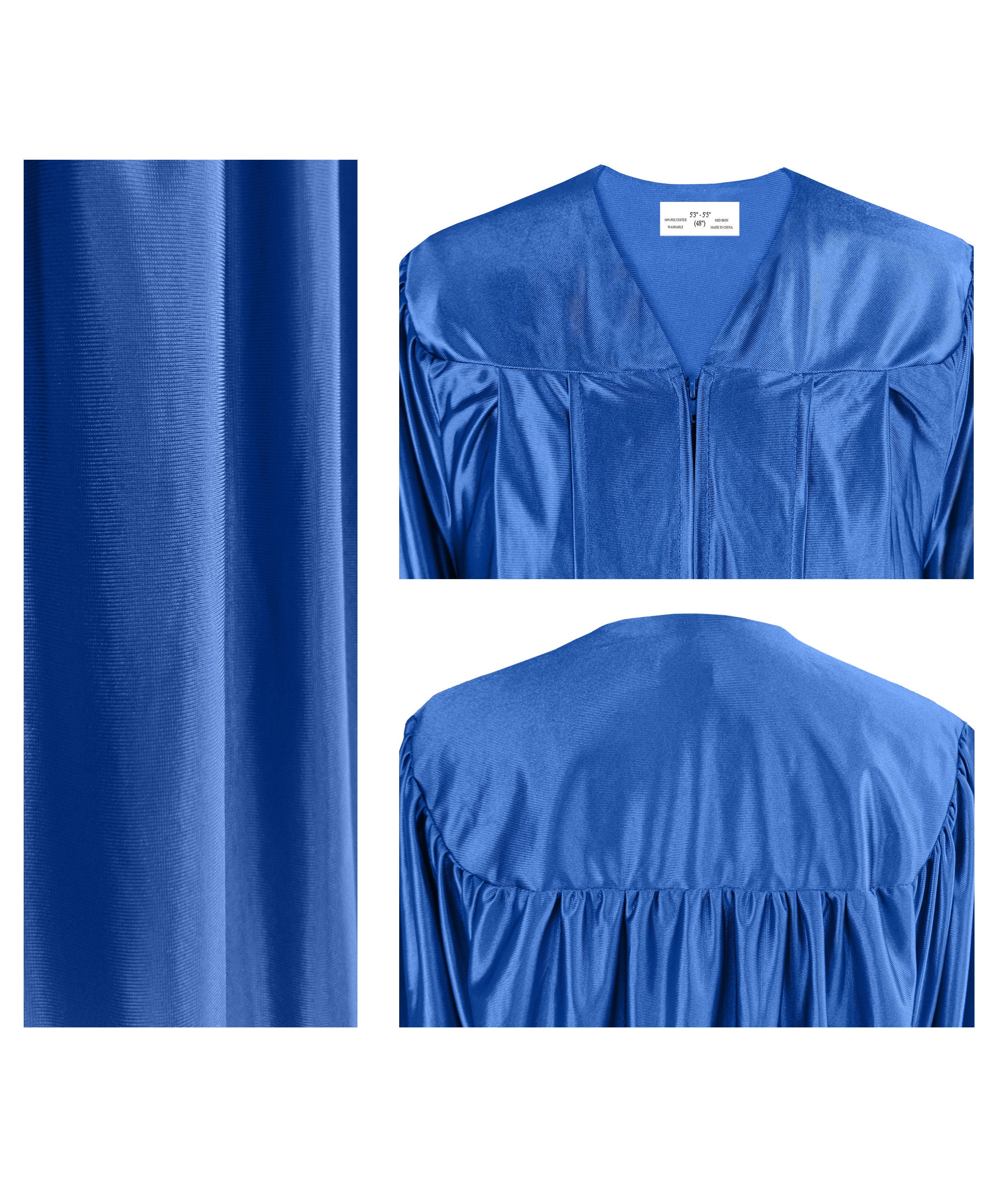 Shiny Graduation Gown & Cap with Tassel Charm 2023|2024 for Middle & High School | Bachelor Degree-CA graduation