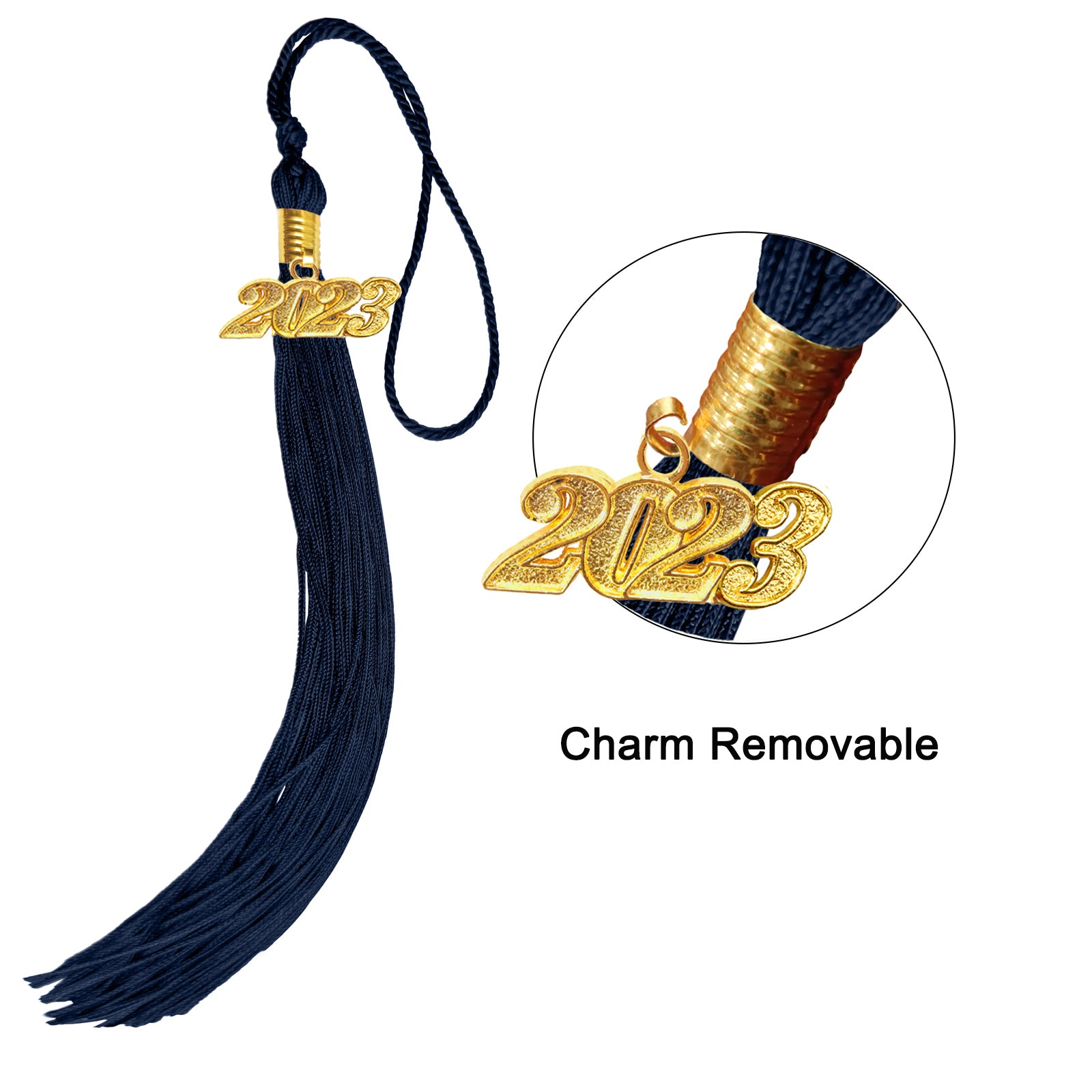 Matte Graduation Cap with Tassel Charm 2023 | 2024 for Middle & High School | Bachelor & Master Degree-CA graduation