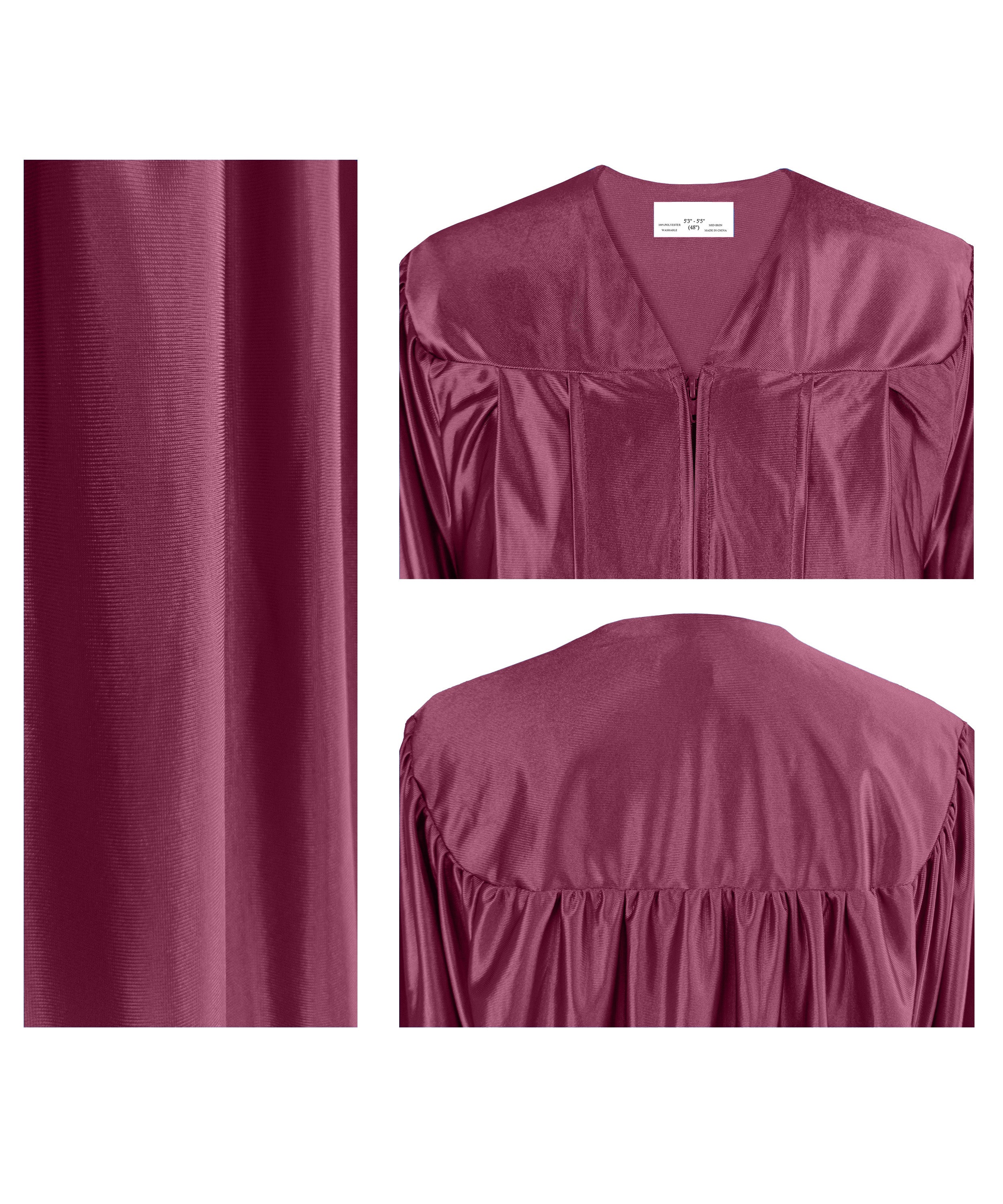 Shiny Graduation Gown & Cap with Tassel Charm 2023|2024 for Middle & High School | Bachelor Degree-CA graduation