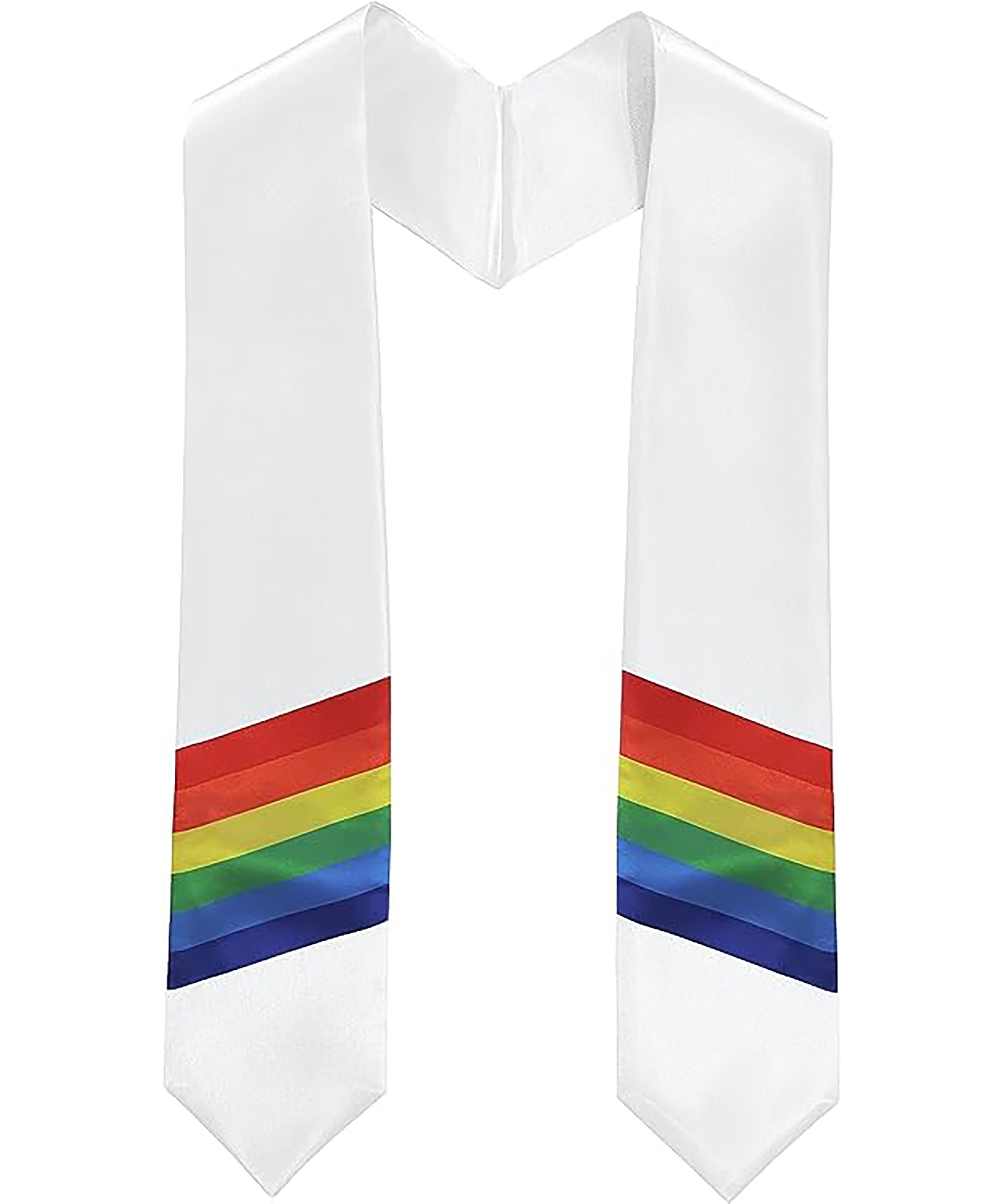 Graduation Rainbow Stole | LGBTQ+ Gay Pride Stole 60”-CA graduation