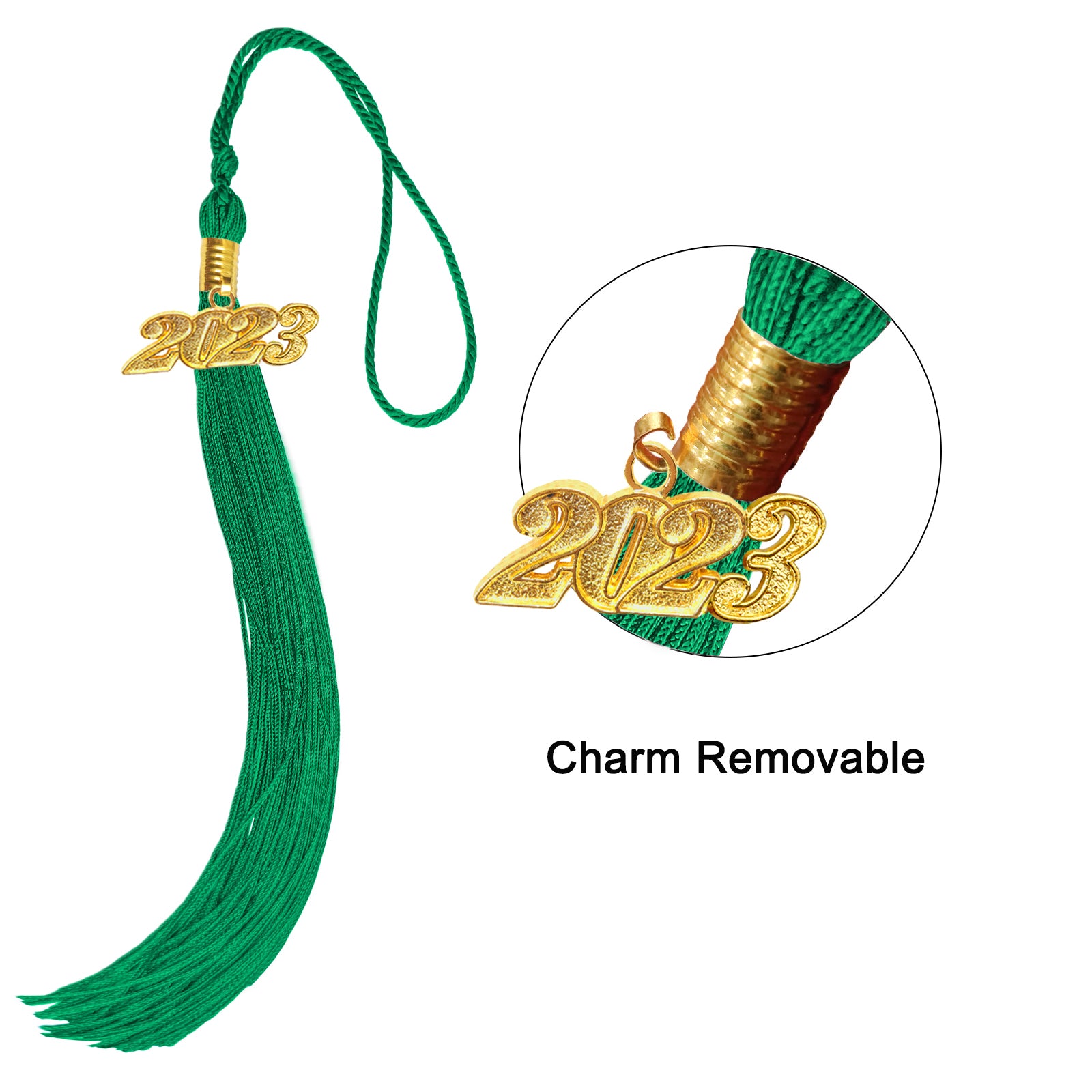 Matte Graduation Cap with Tassel Charm 2023 | 2024 for Middle & High School | Bachelor & Master Degree-CA graduation