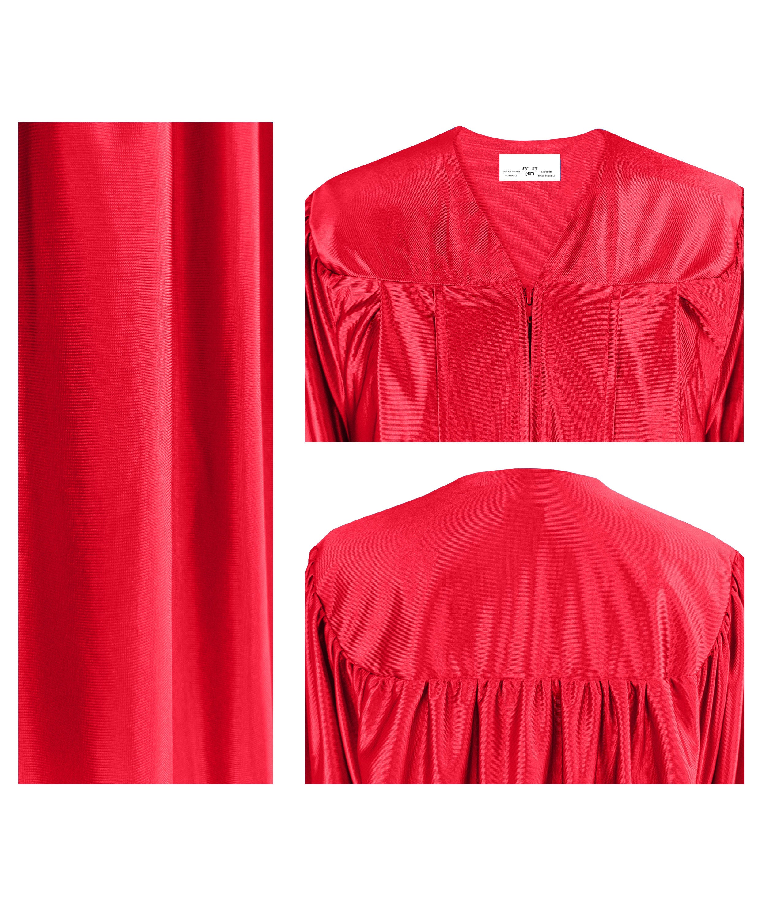 Shiny Graduation Gown & Cap with Tassel Charm 2023|2024 for Middle & High School | Bachelor Degree-CA graduation