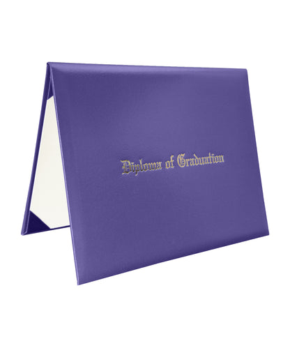 Imprinted Diploma Cover for Certificate or Documents 8 1/2" x 11" (Tent Style) Diploma Holder Leather Folders-CA graduation