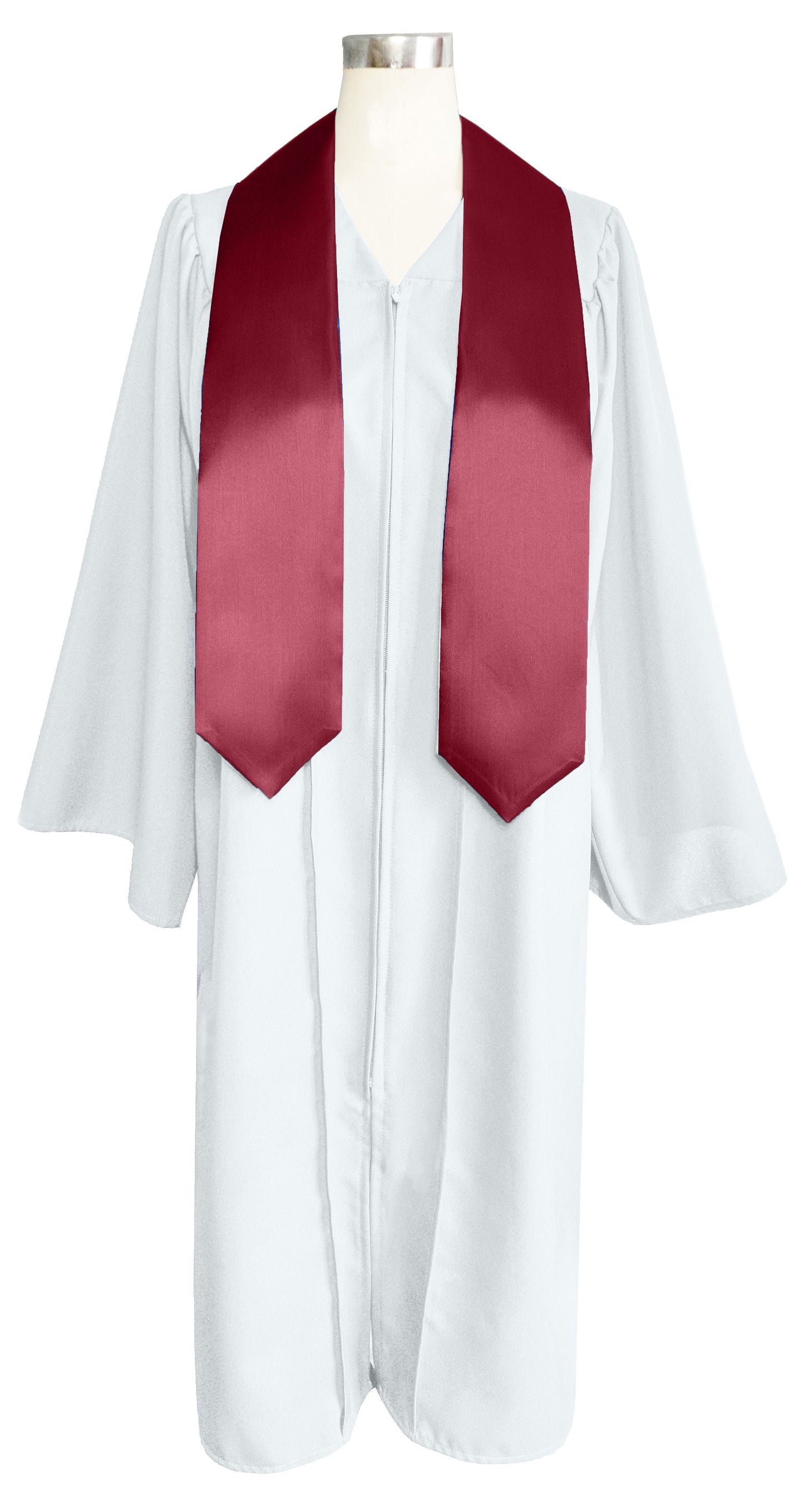 Adult Plain Graduation Stole 60” Unisex in Various Colors-CA graduation