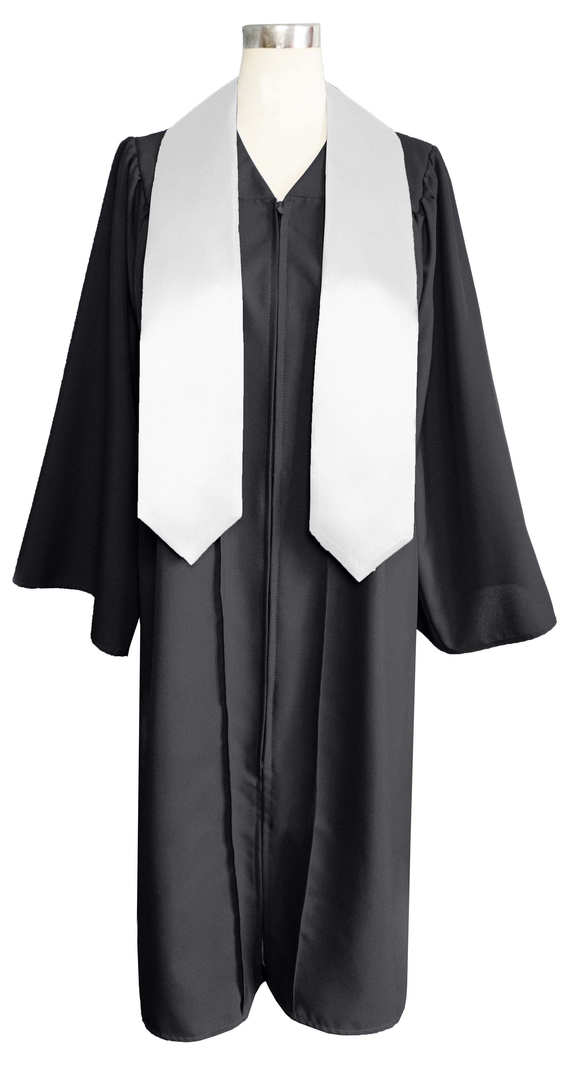 Adult Plain Graduation Stole 60” Unisex in Various Colors-CA graduation