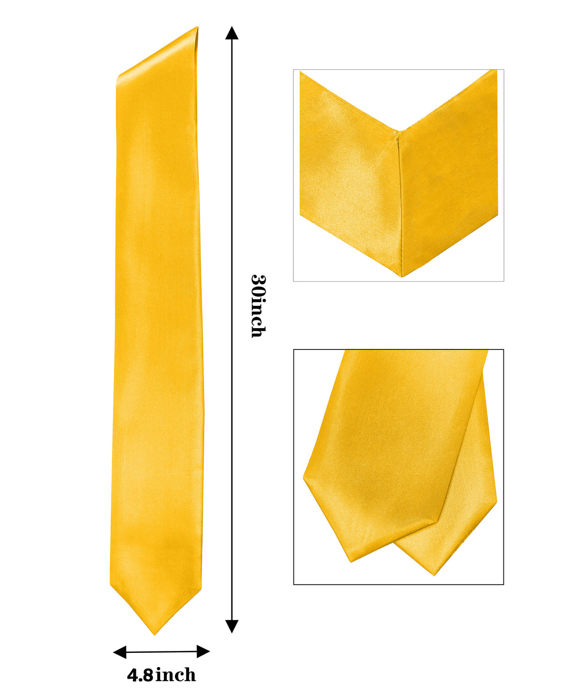 Adult Plain Graduation Stole 60-inch Unisex in Various Colors - CA ...