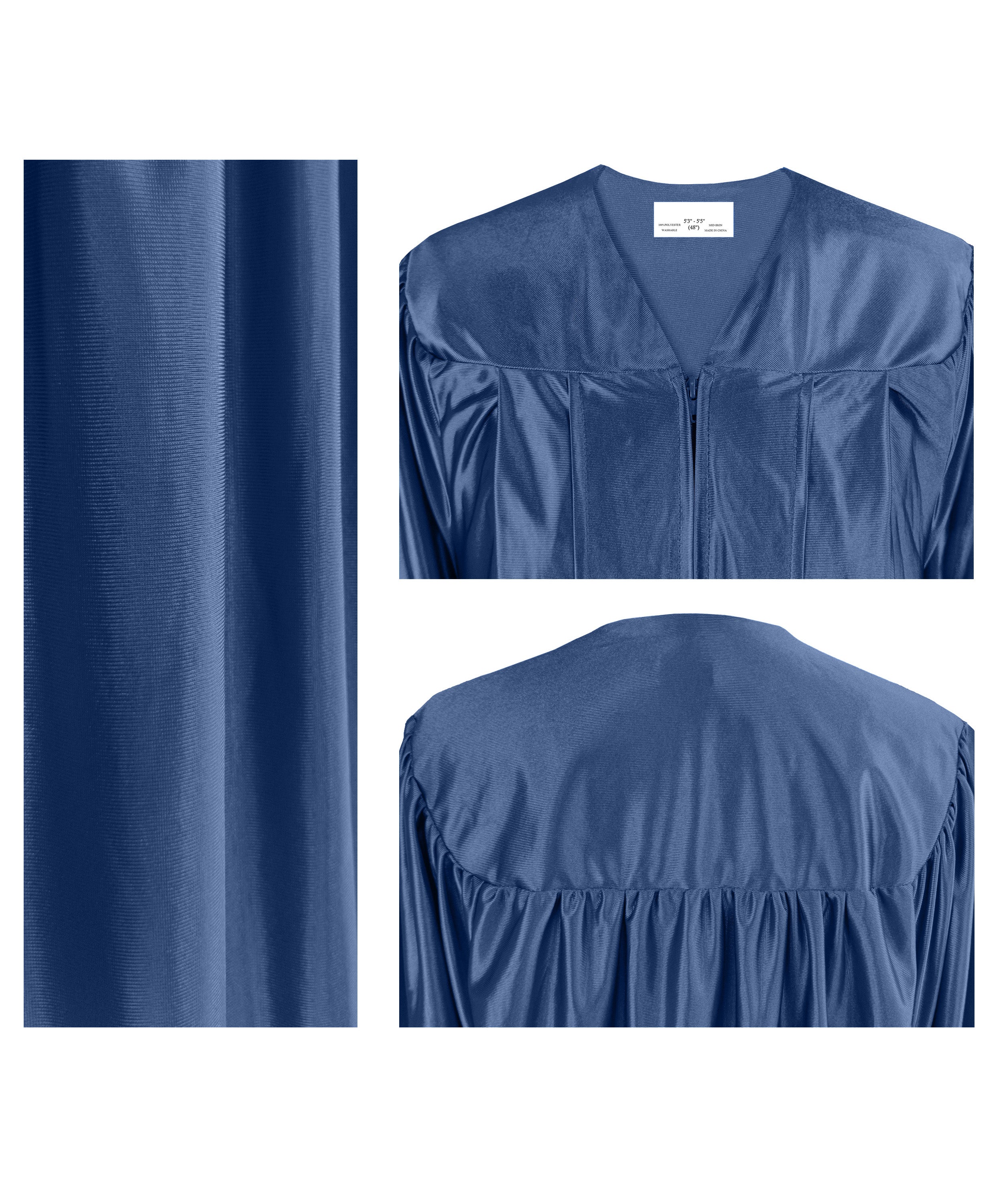 Shiny Graduation Gown & Cap with Tassel Charm 2023|2024 for Middle & High School | Bachelor Degree-CA graduation