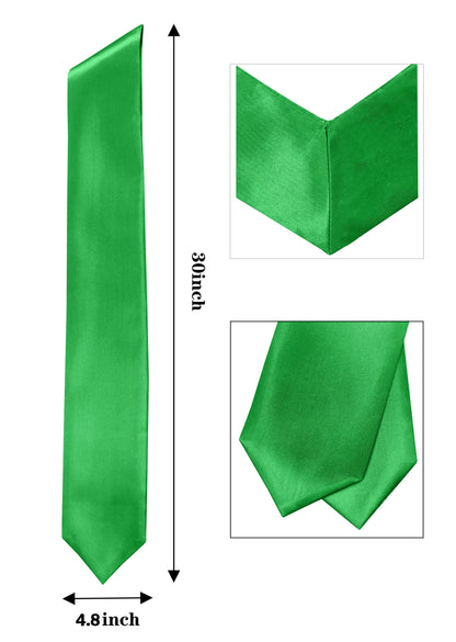 Adult Plain Graduation Stole 60” Unisex in Various Colors-CA graduation