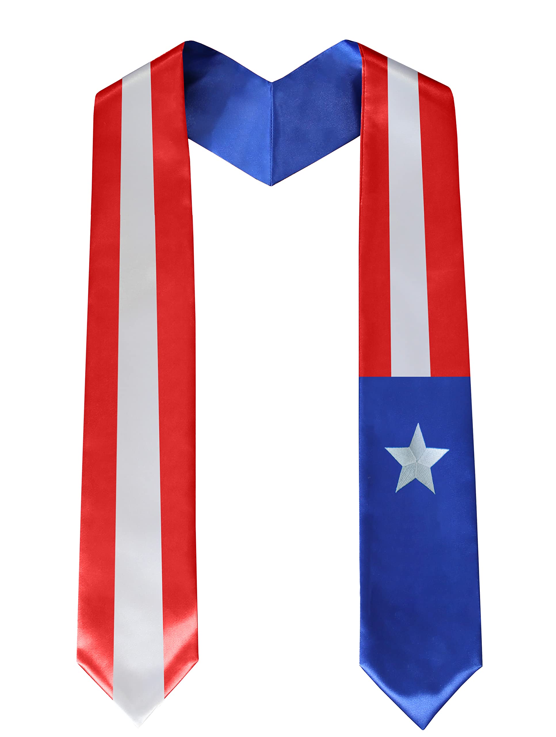 National Flag Graduation Stole 72” for International Students Unisex-CA graduation