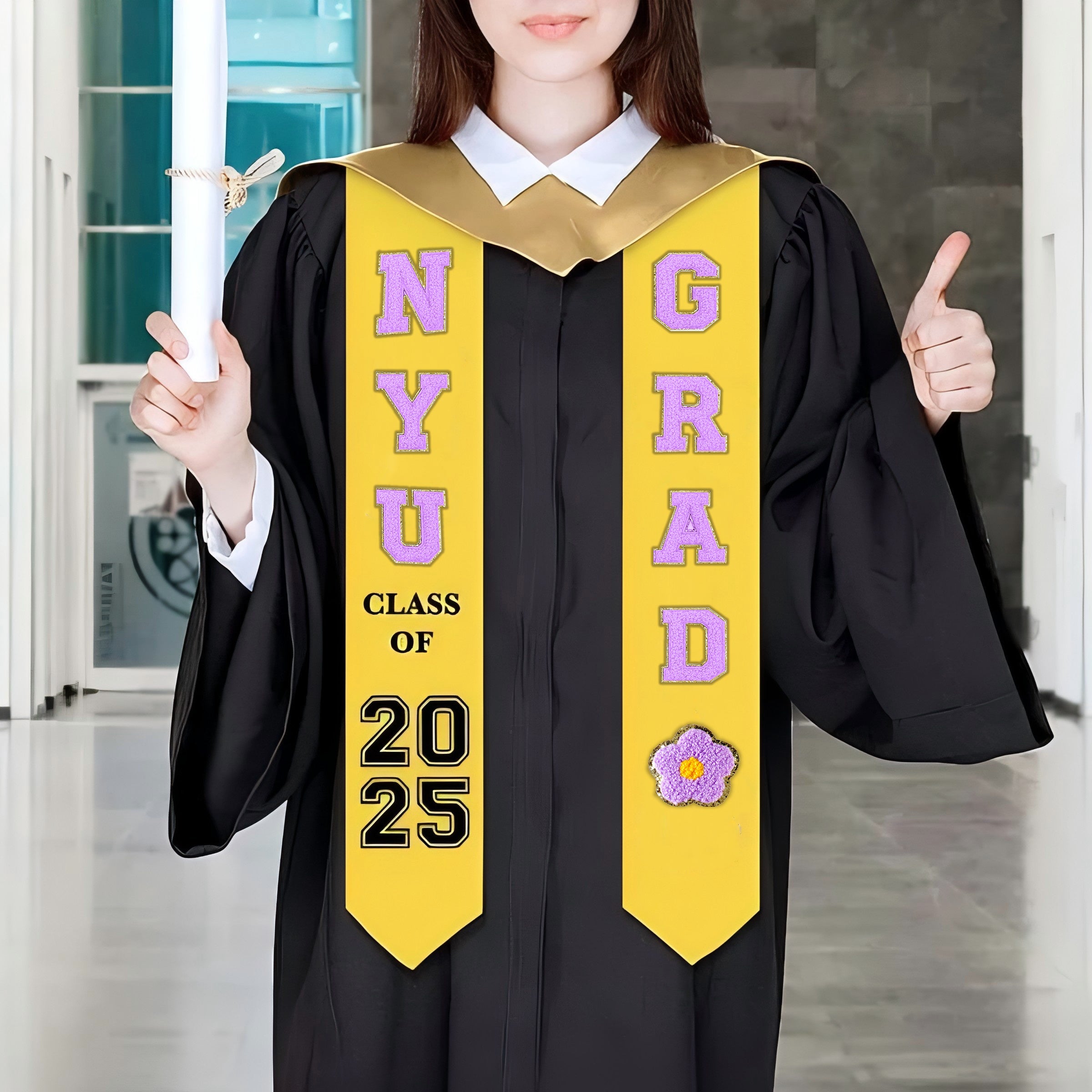 Chenille Letter Patches Self Adhesive Stickers for Graduation DIY– 136 Pcs-CA graduation