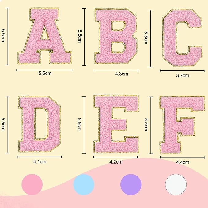 Chenille Letter Patches Self Adhesive Stickers for Graduation DIY– 136 Pcs-CA graduation