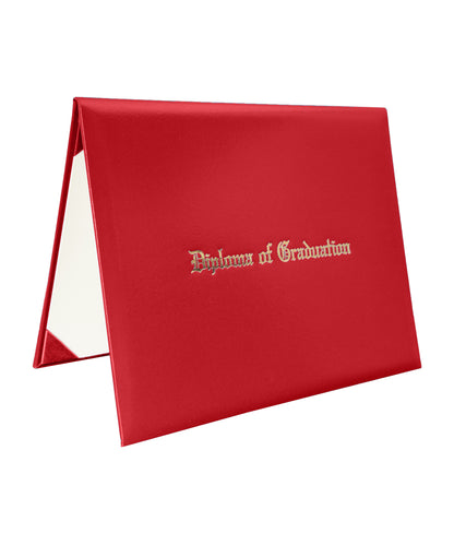 Imprinted Diploma Cover for Certificate or Documents 8 1/2" x 11" (Tent Style) Diploma Holder Leather Folders-CA graduation