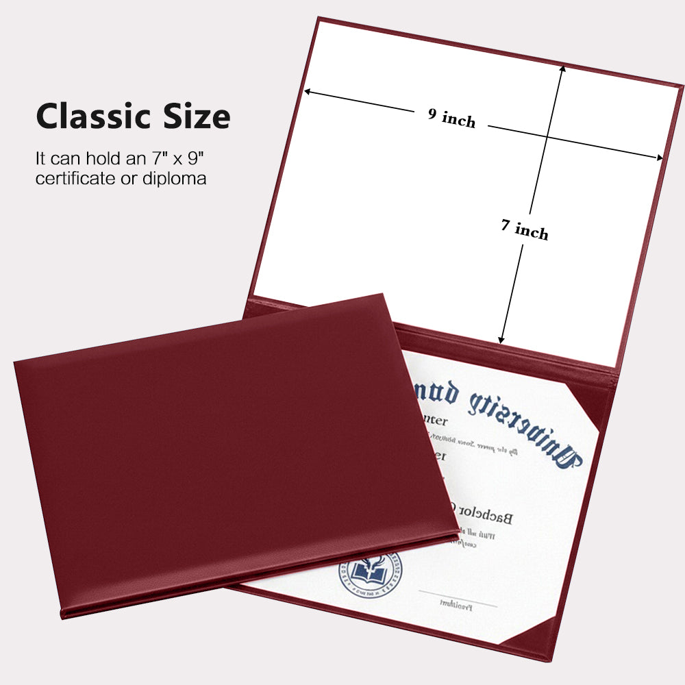 Diploma Cover for Certificate or Documents 7" x 9" (Tent Style)