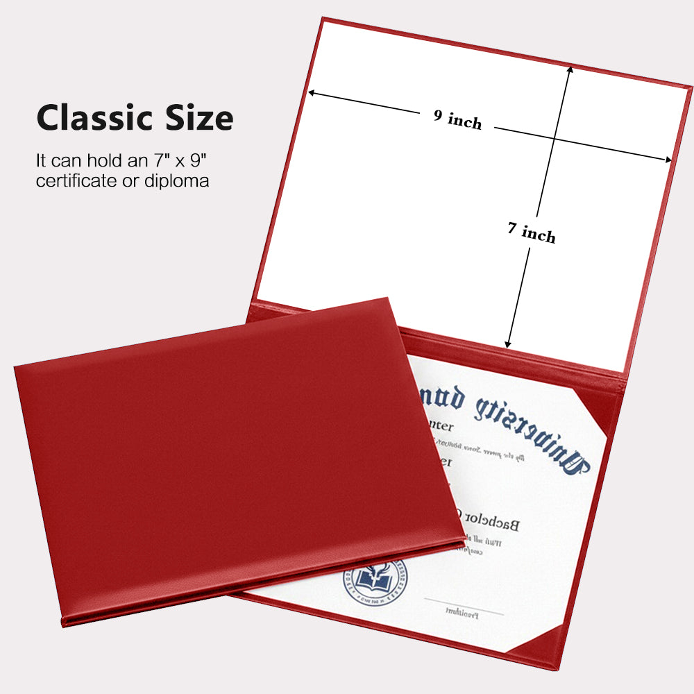 Diploma Cover for Certificate or Documents 7" x 9" (Tent Style)