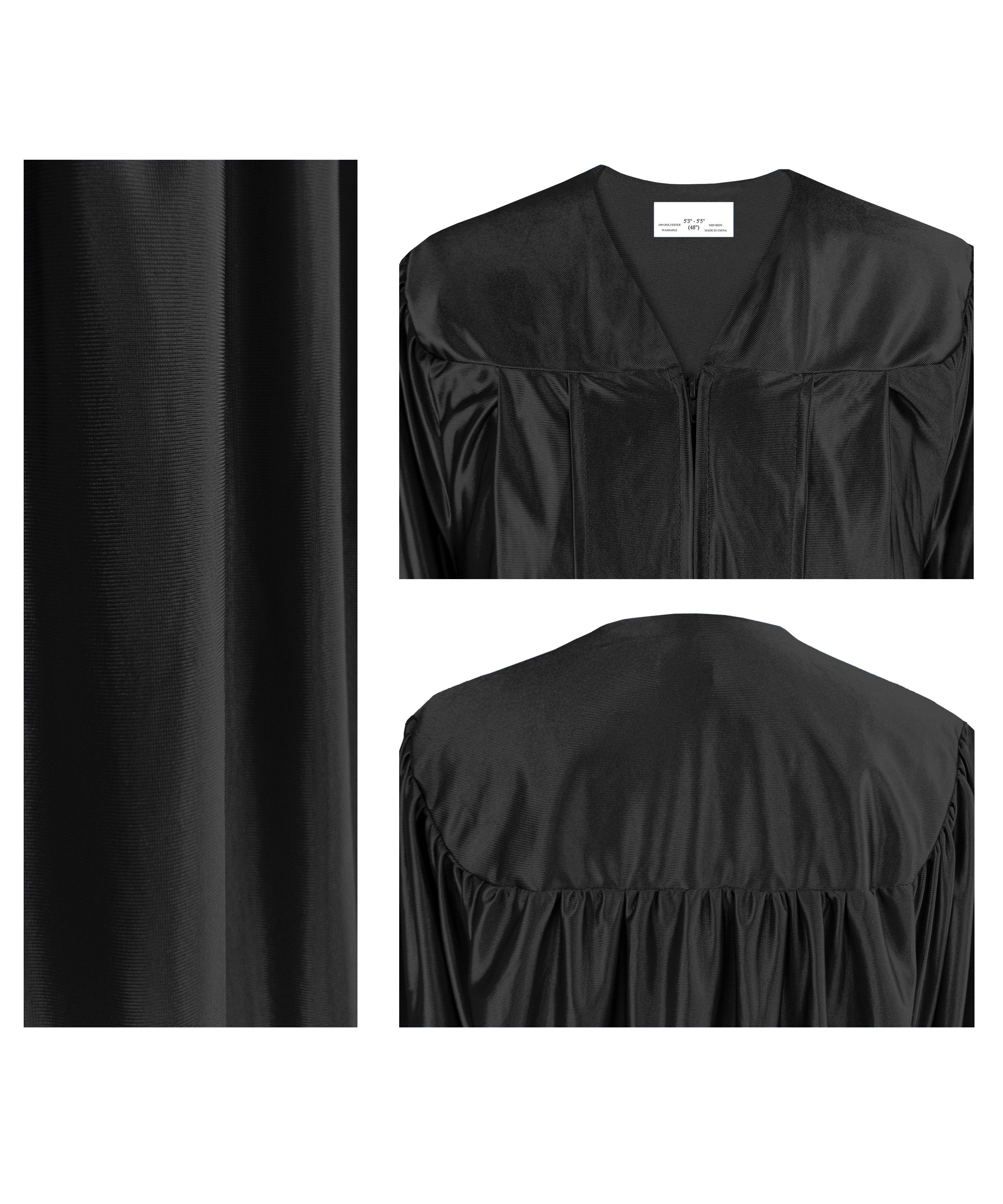 Shiny Graduation Gown & Cap with Tassel Charm 2023|2024 for Middle & High School | Bachelor Degree-CA graduation