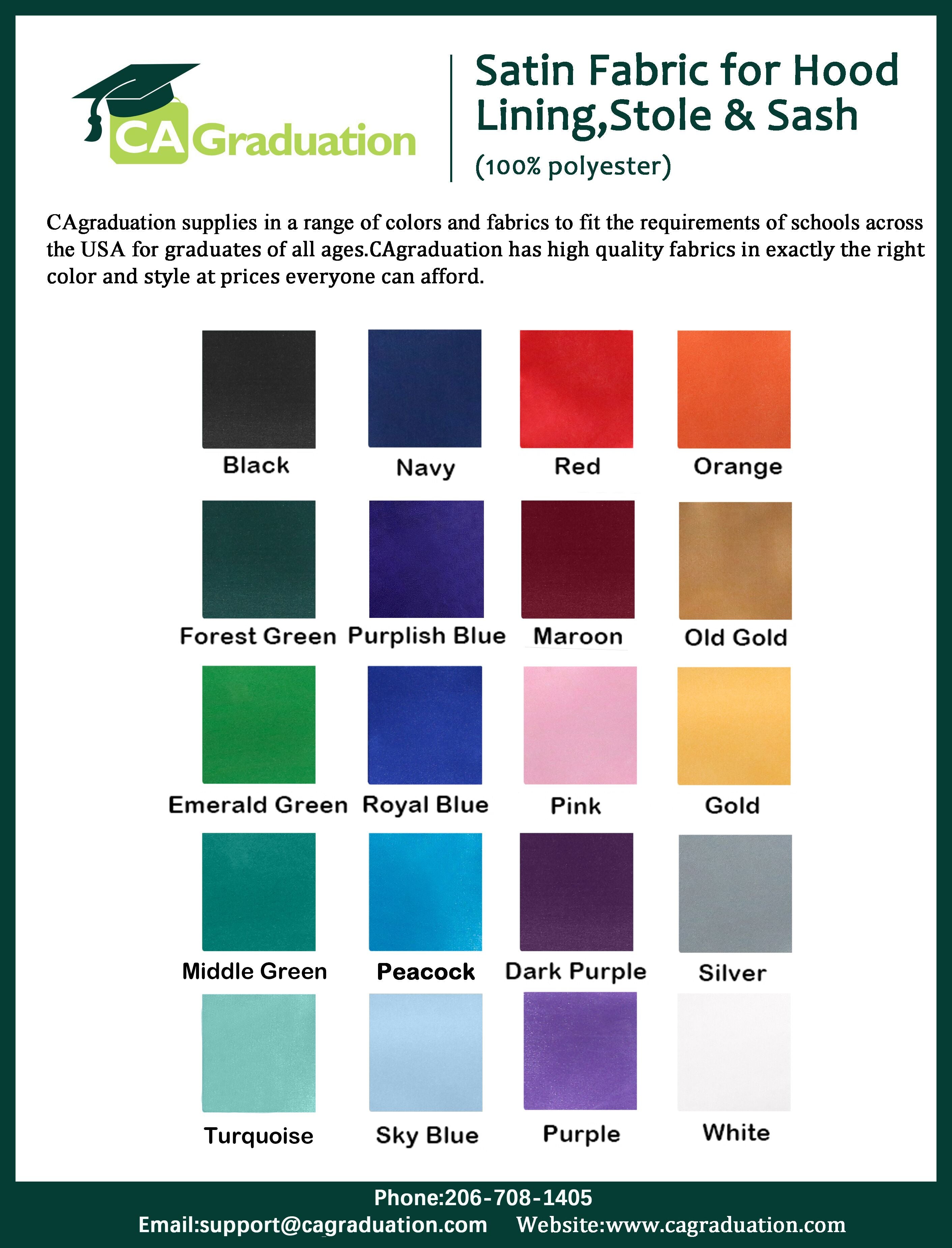 Custom logo Traditional V Stoles - Order at least 20 pieces-CA graduation