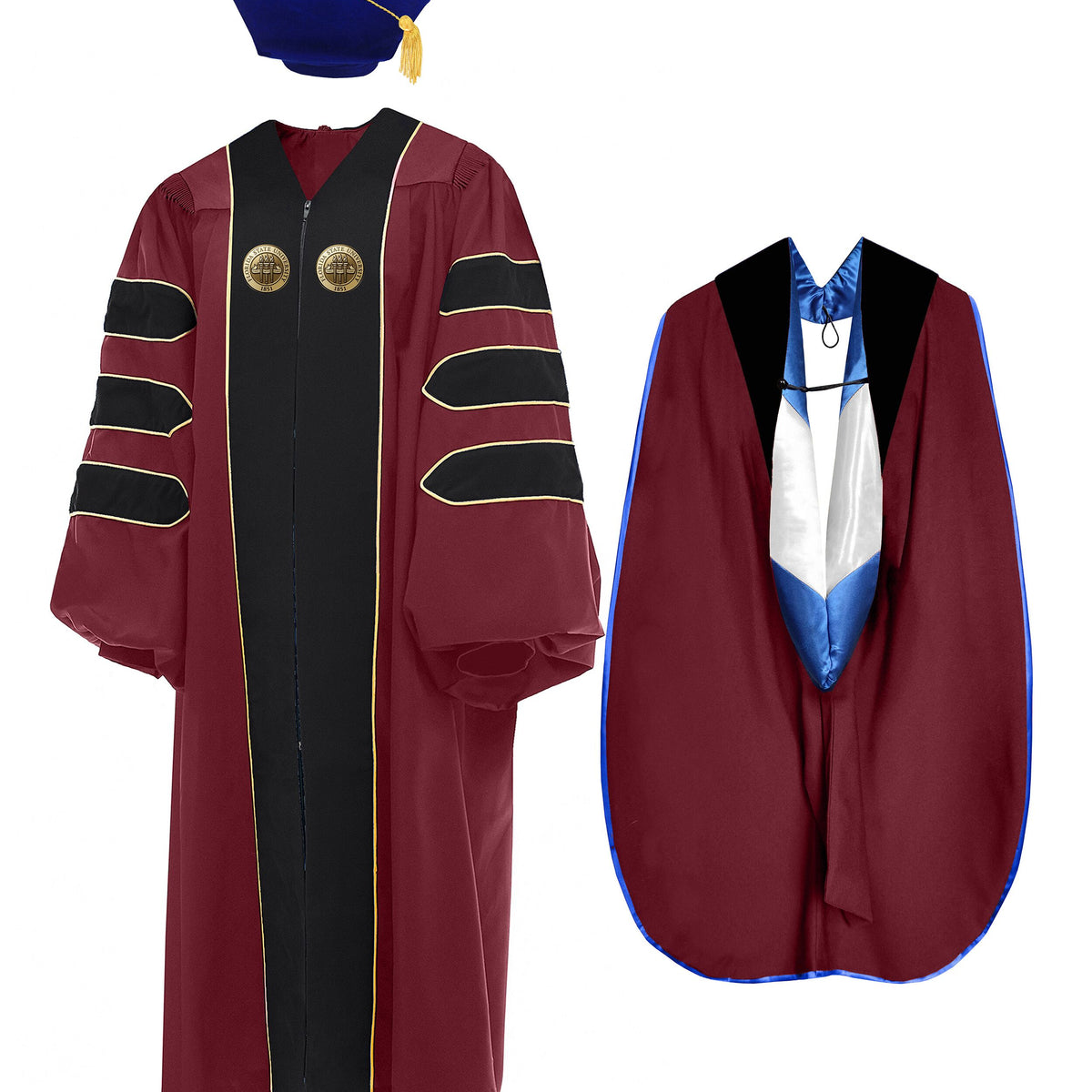 graduation dress doctorate University of Florida Doctoral Gown, Tam & Hood Package 54 (5'9