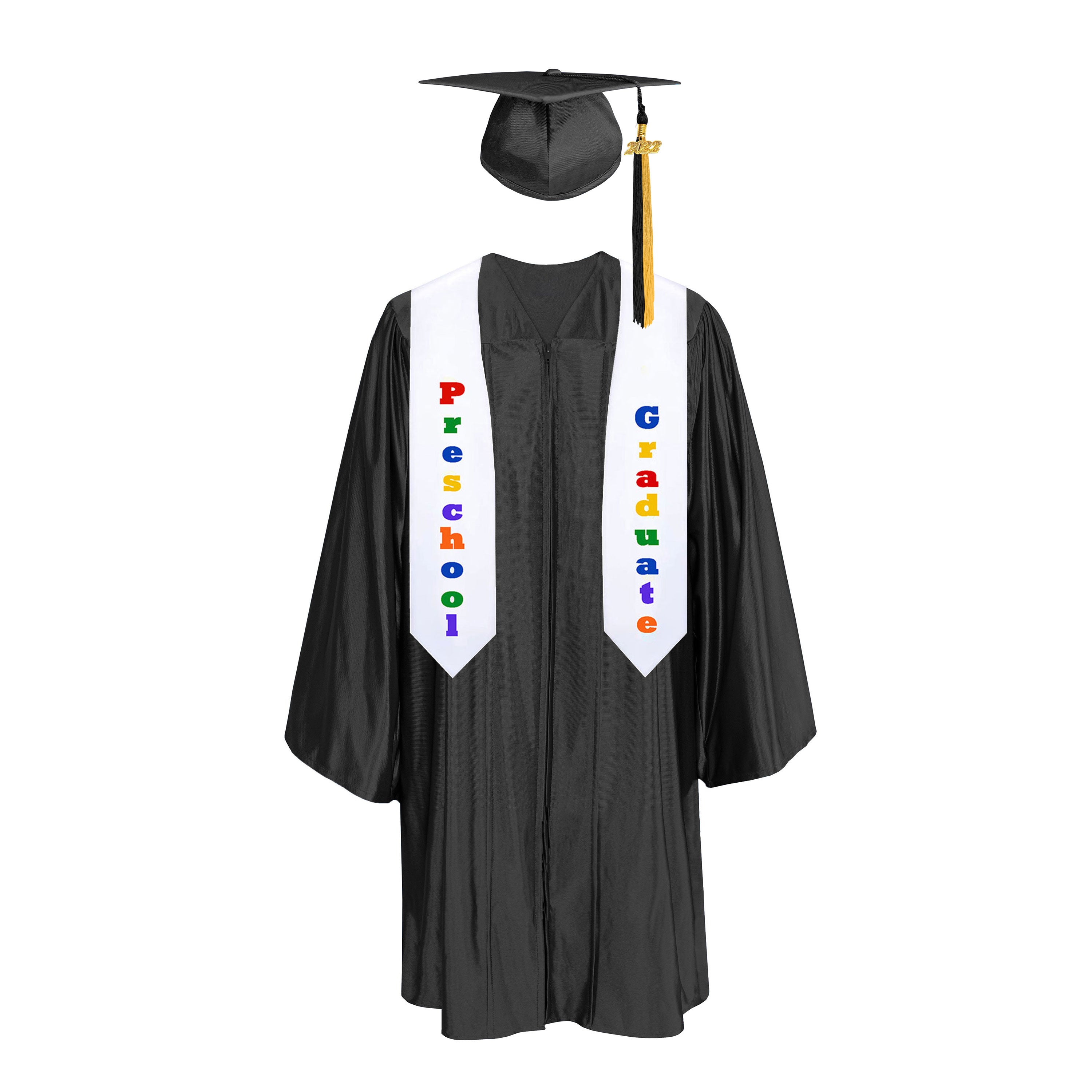 Preschool Kids Graduation Gowns Kindergarten Graduation Uniform Gowns And Caps with Colorful tassels-CA graduation