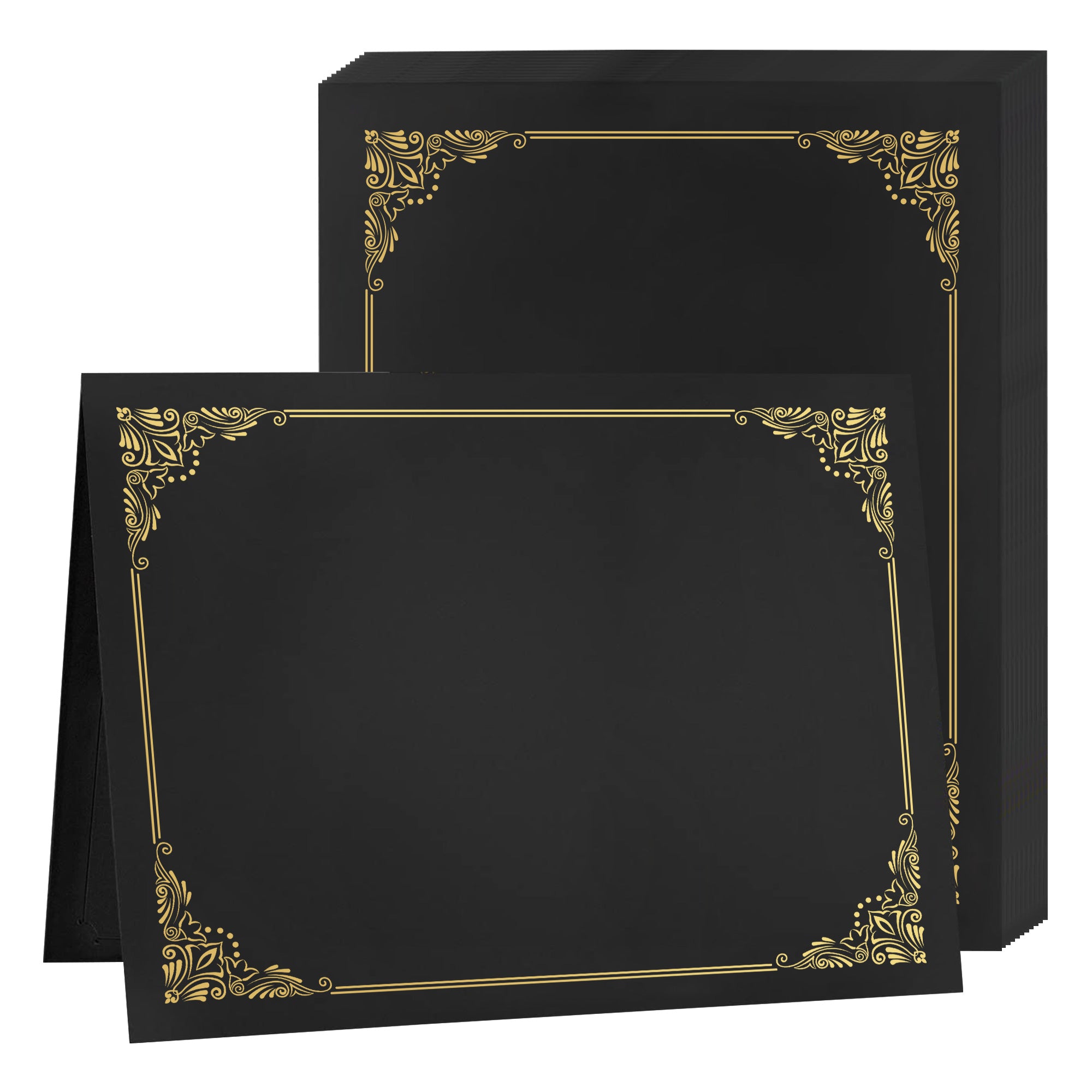 Premium Certificate Holders – Black & Navy Blue-CA graduation